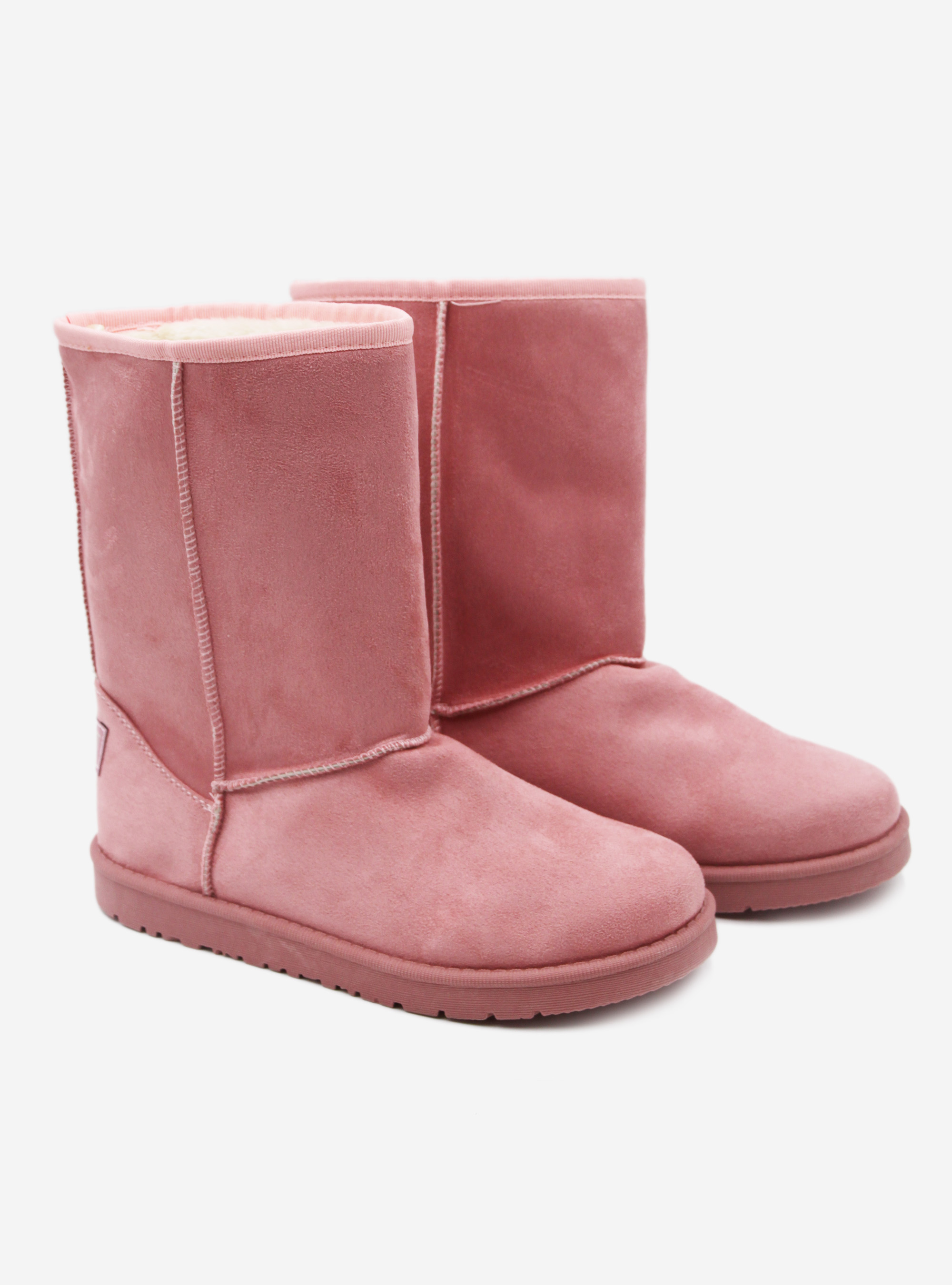 Bottines avec fausse fourrure intérieure, C051 PINK