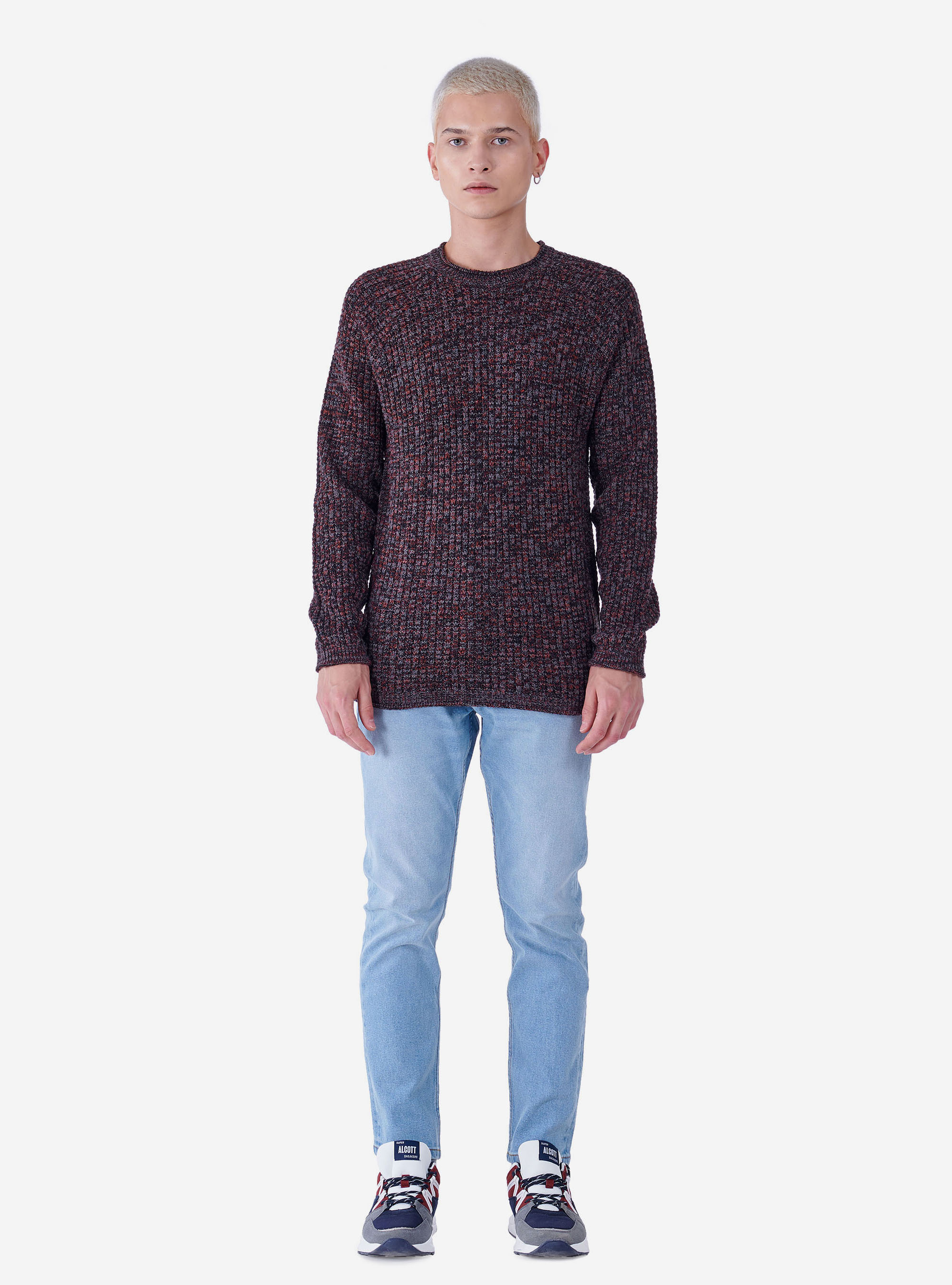 PULLOVER ROUND NECKRAGLAN, ORANGE