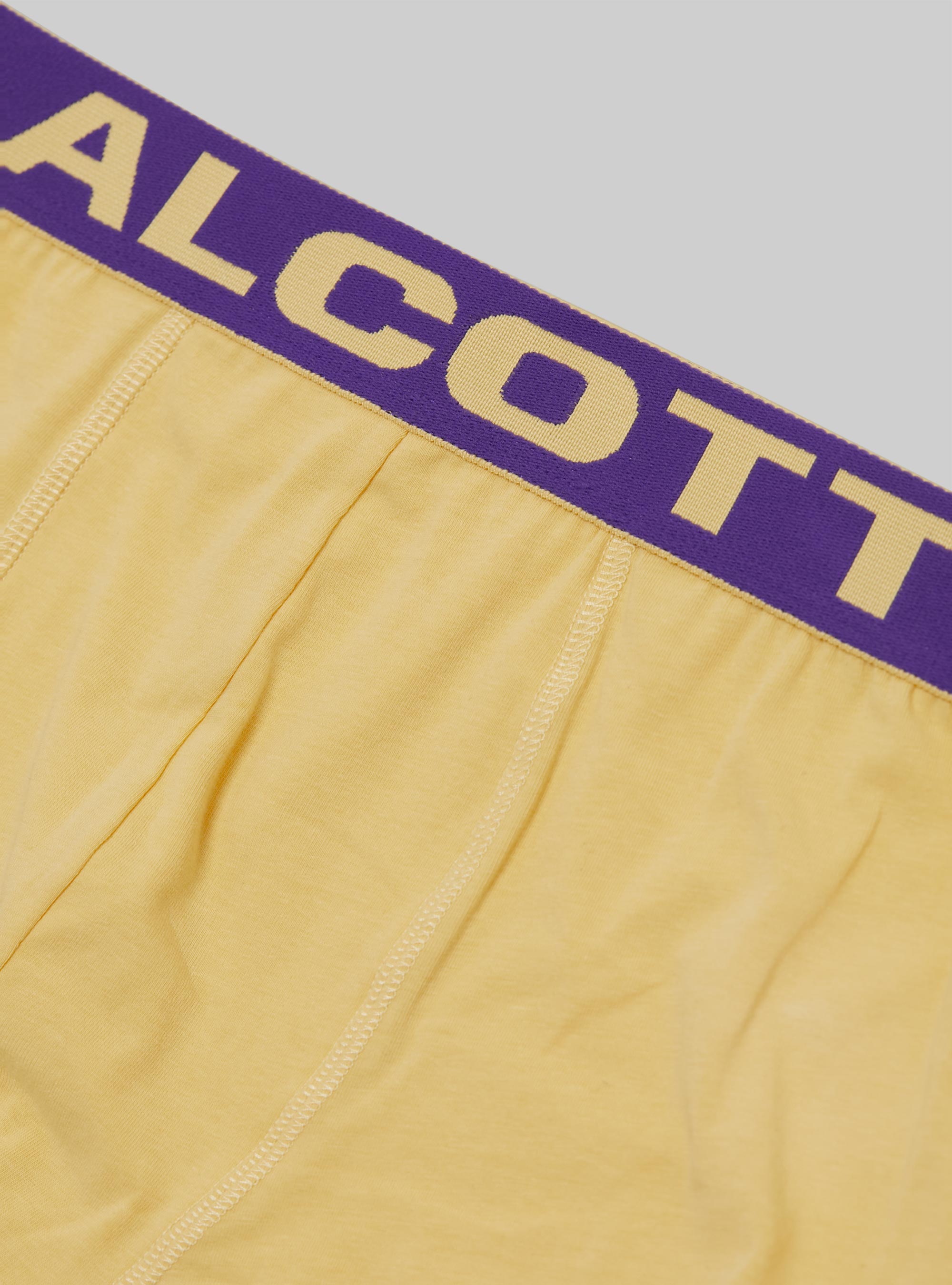 Boxer in cotone elasticizzato con logo, YE3 YELLOW LIGHT