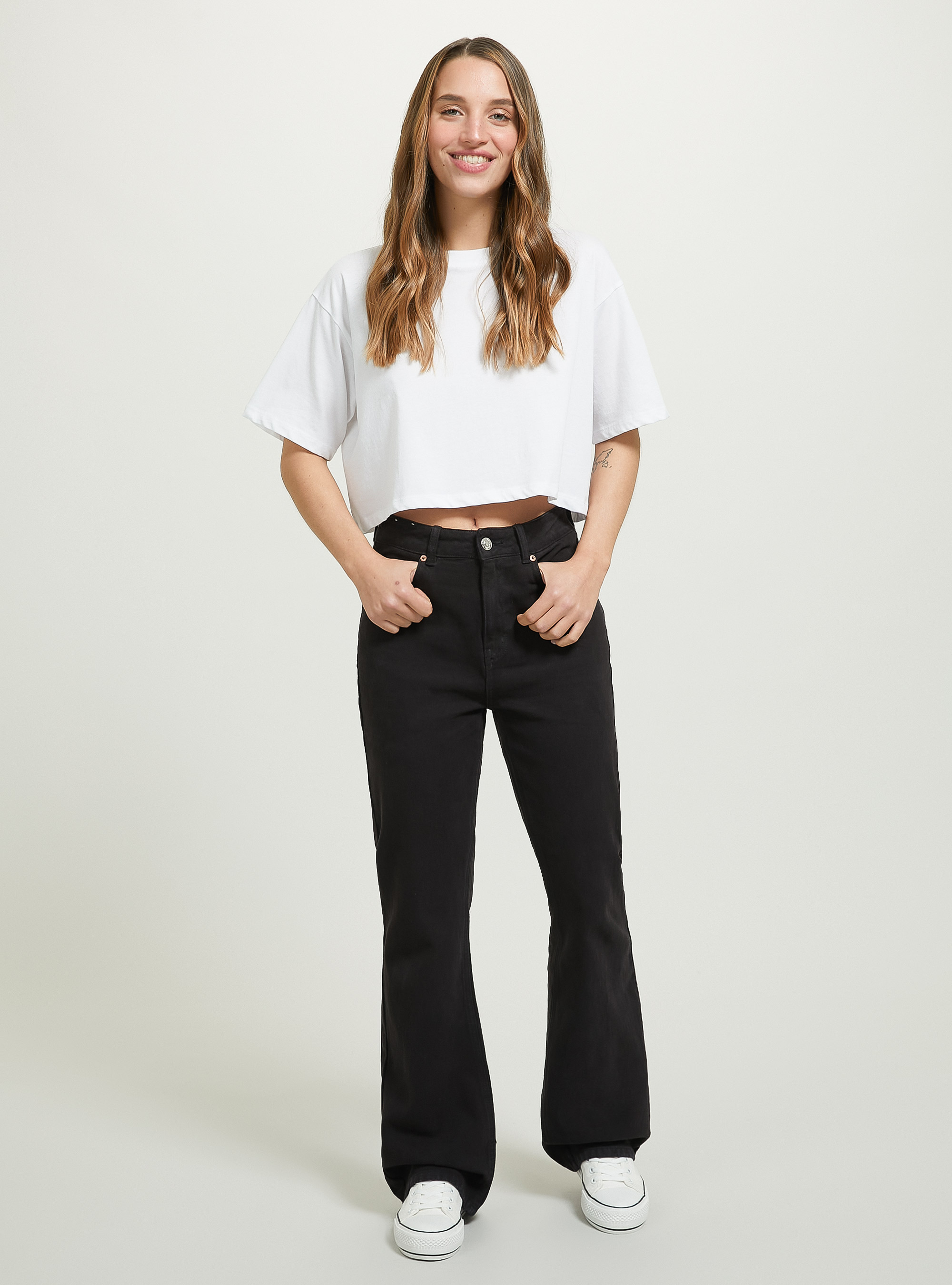 Vaqueros bootcut, D000 BLACK