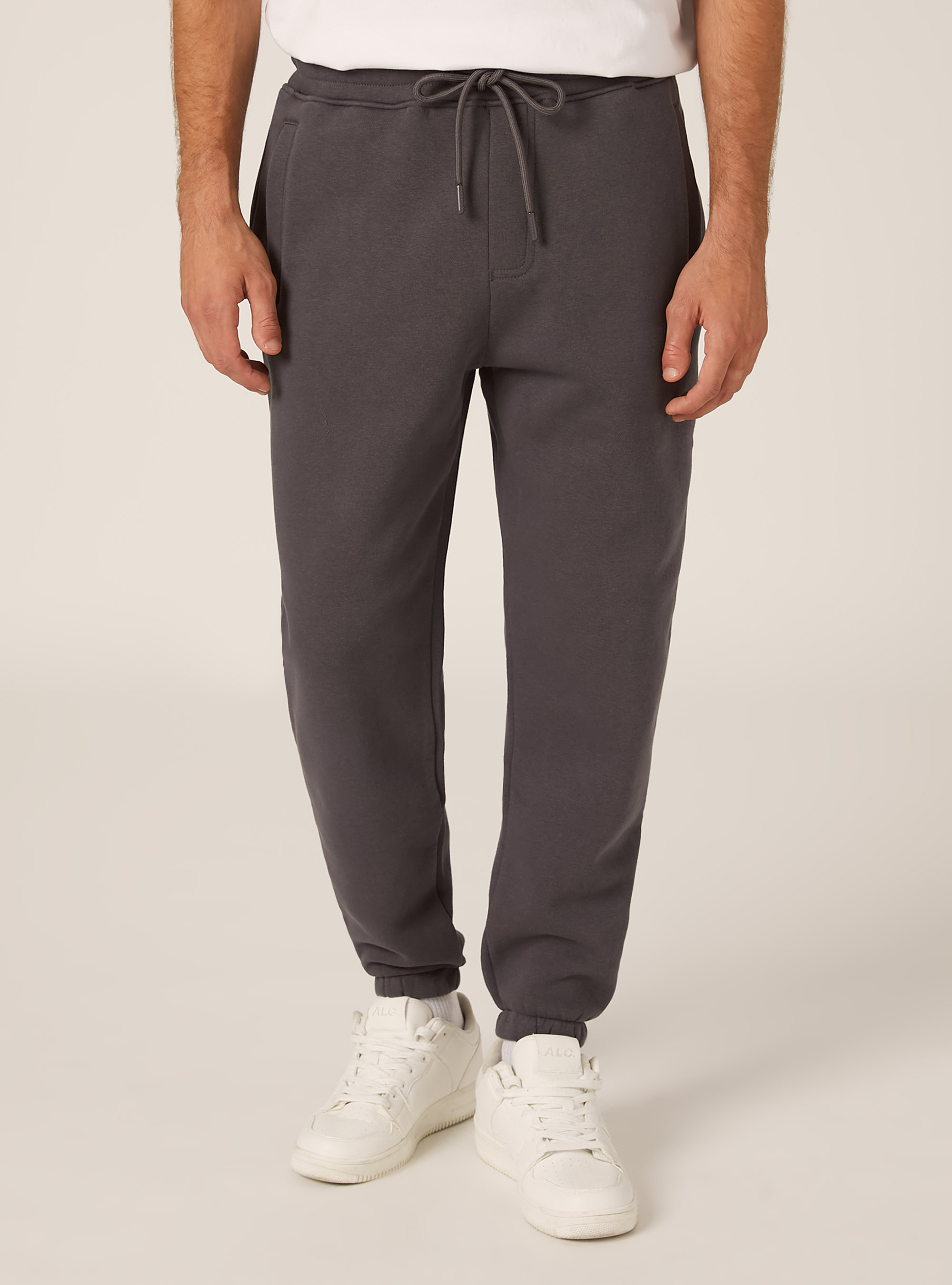 Fleece jogger pants, GY1 GREY DARK