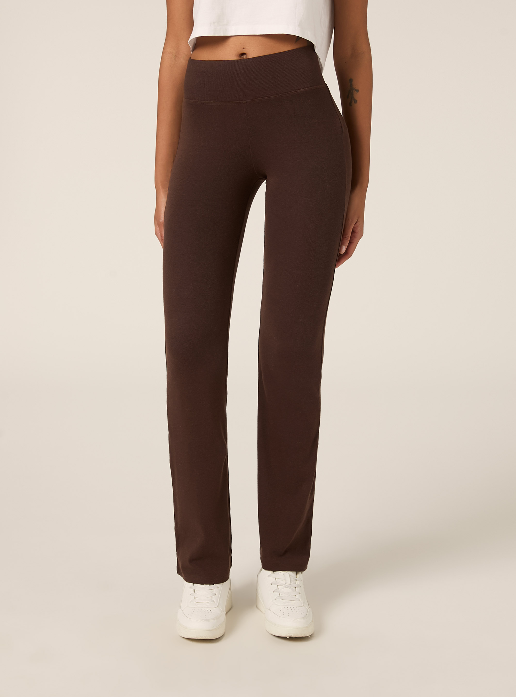Flare-Leggings, BR1 BROWN DARK