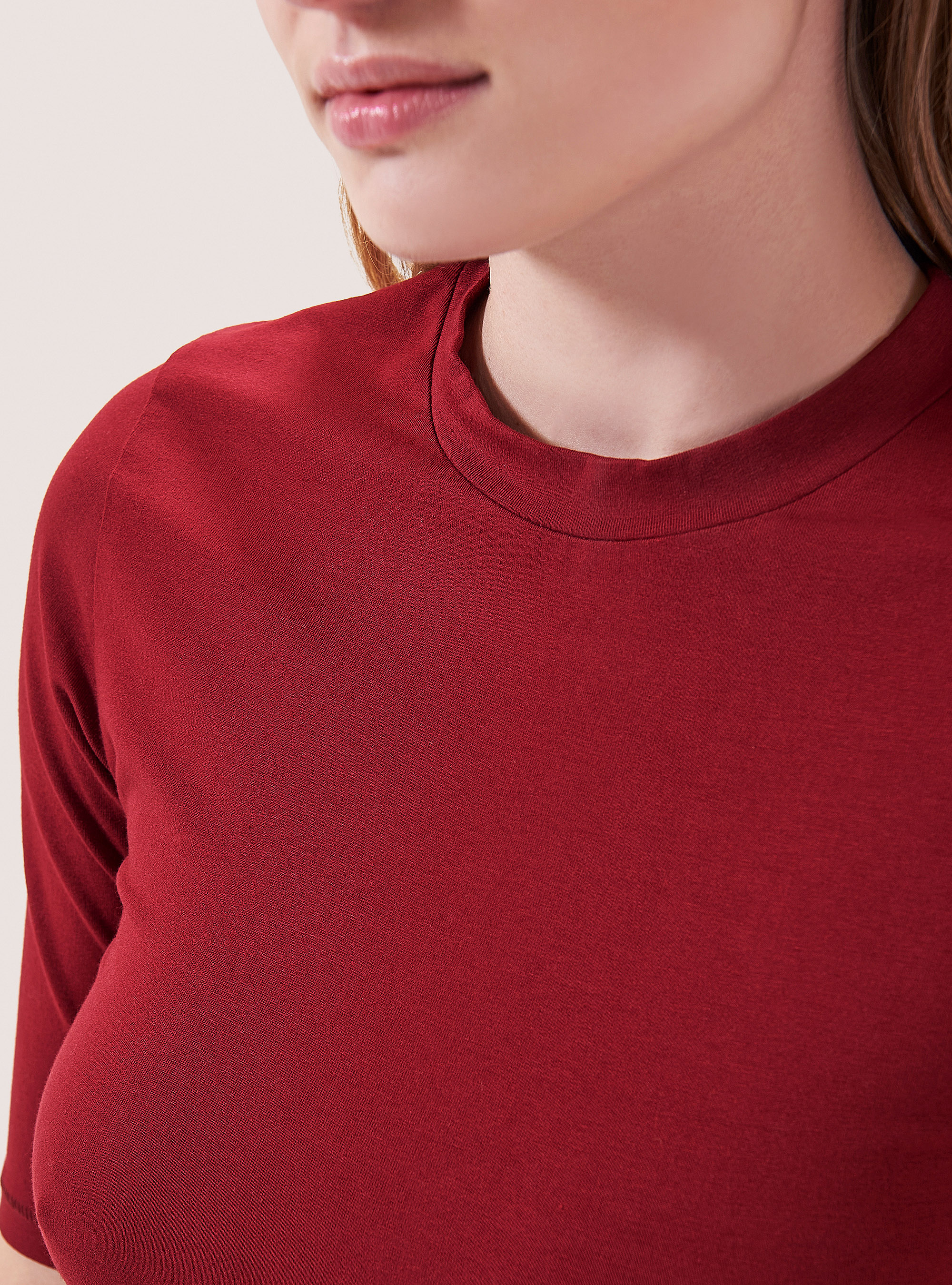 Maglietta slim fit, C3320 RED