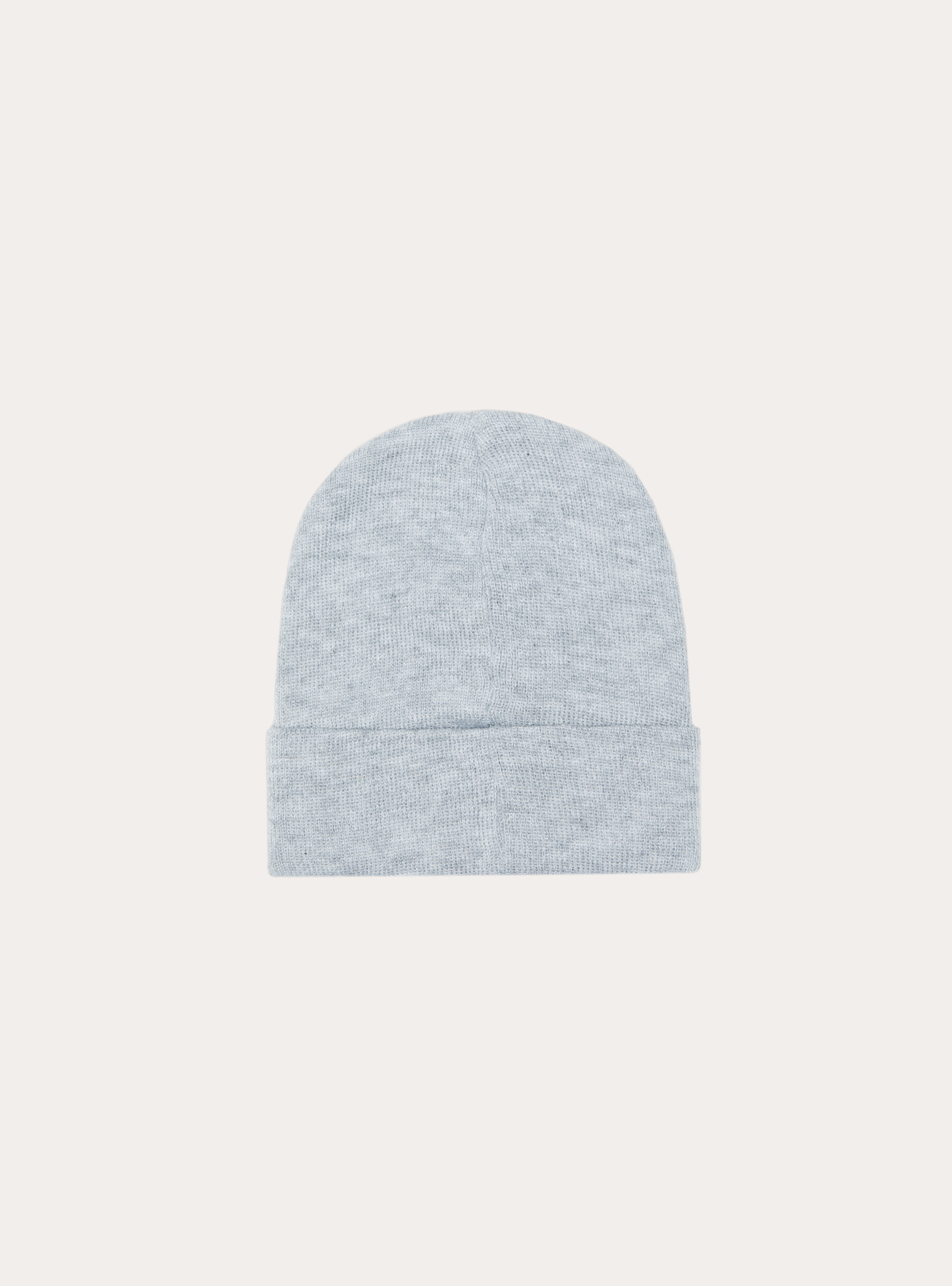 Warm beanie with patch, MGY2 GREY MEL MEDIUM
