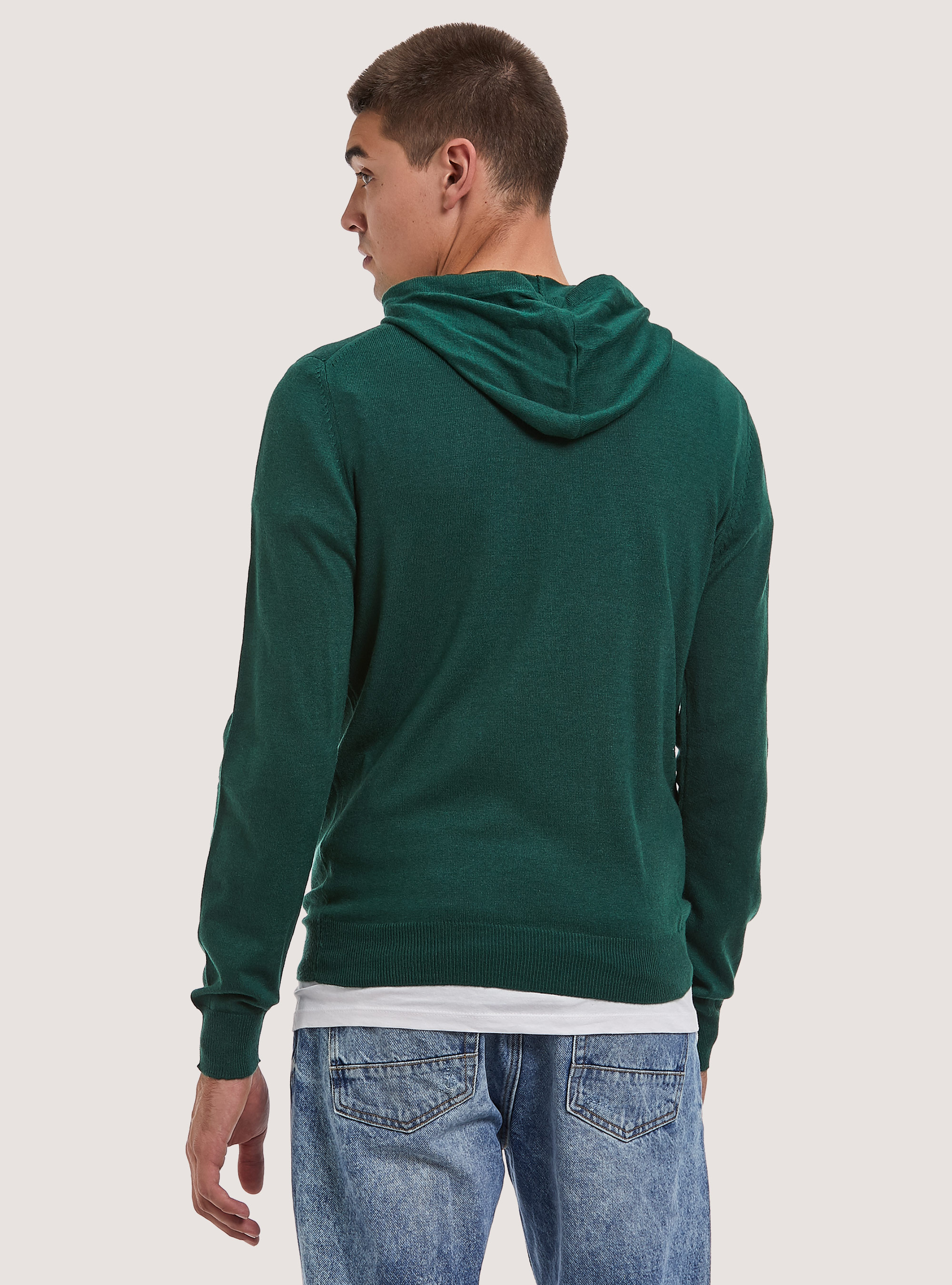 Hooded pullover, GN1 GREEN DARK