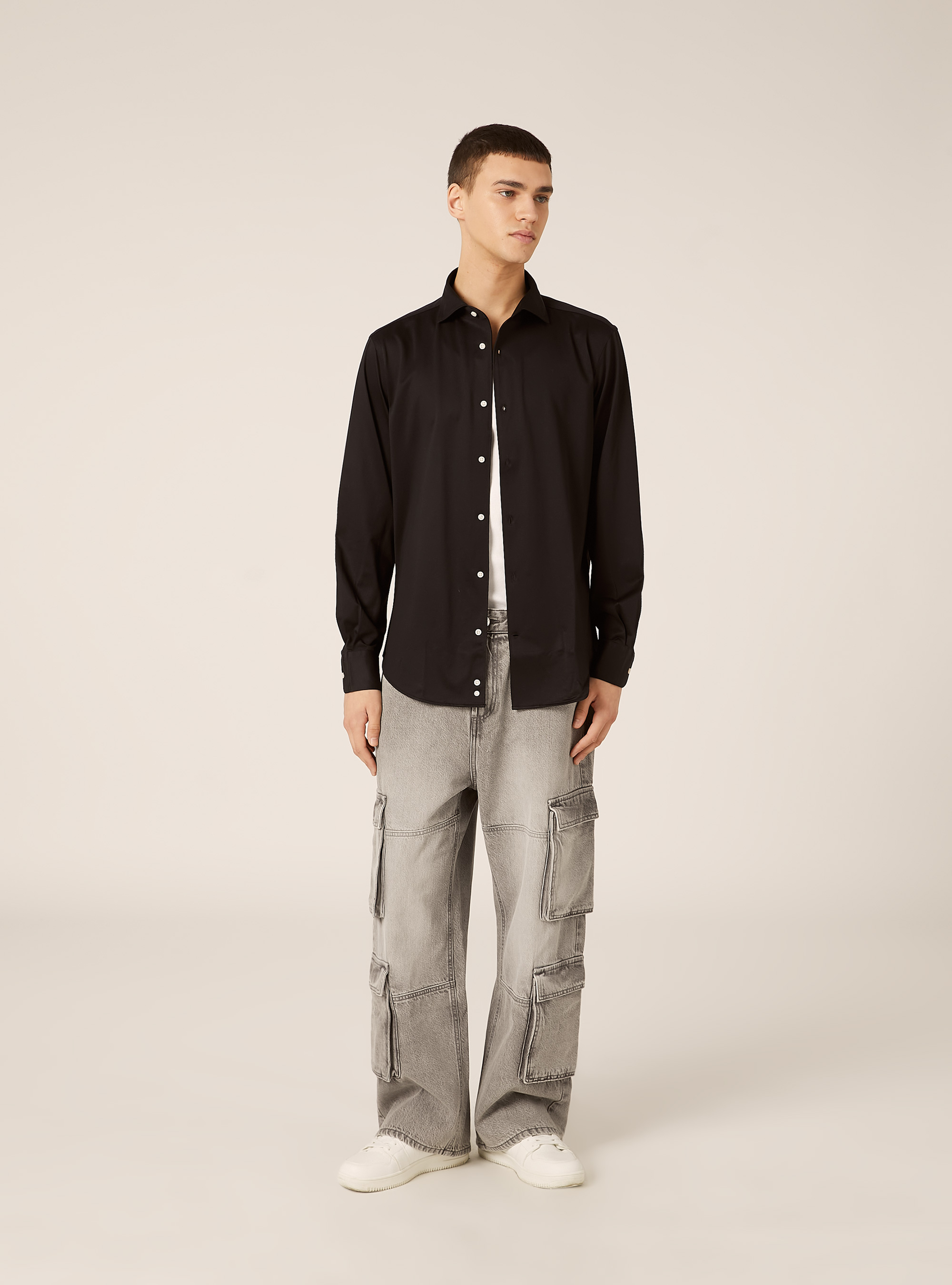 Jeans cargo, D00G GREY