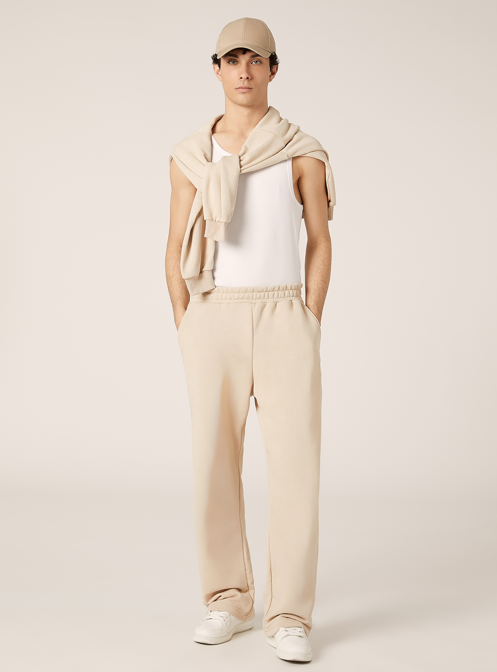 Jogger loose fit marmorizzati, BG3 BEIGE LIGHT