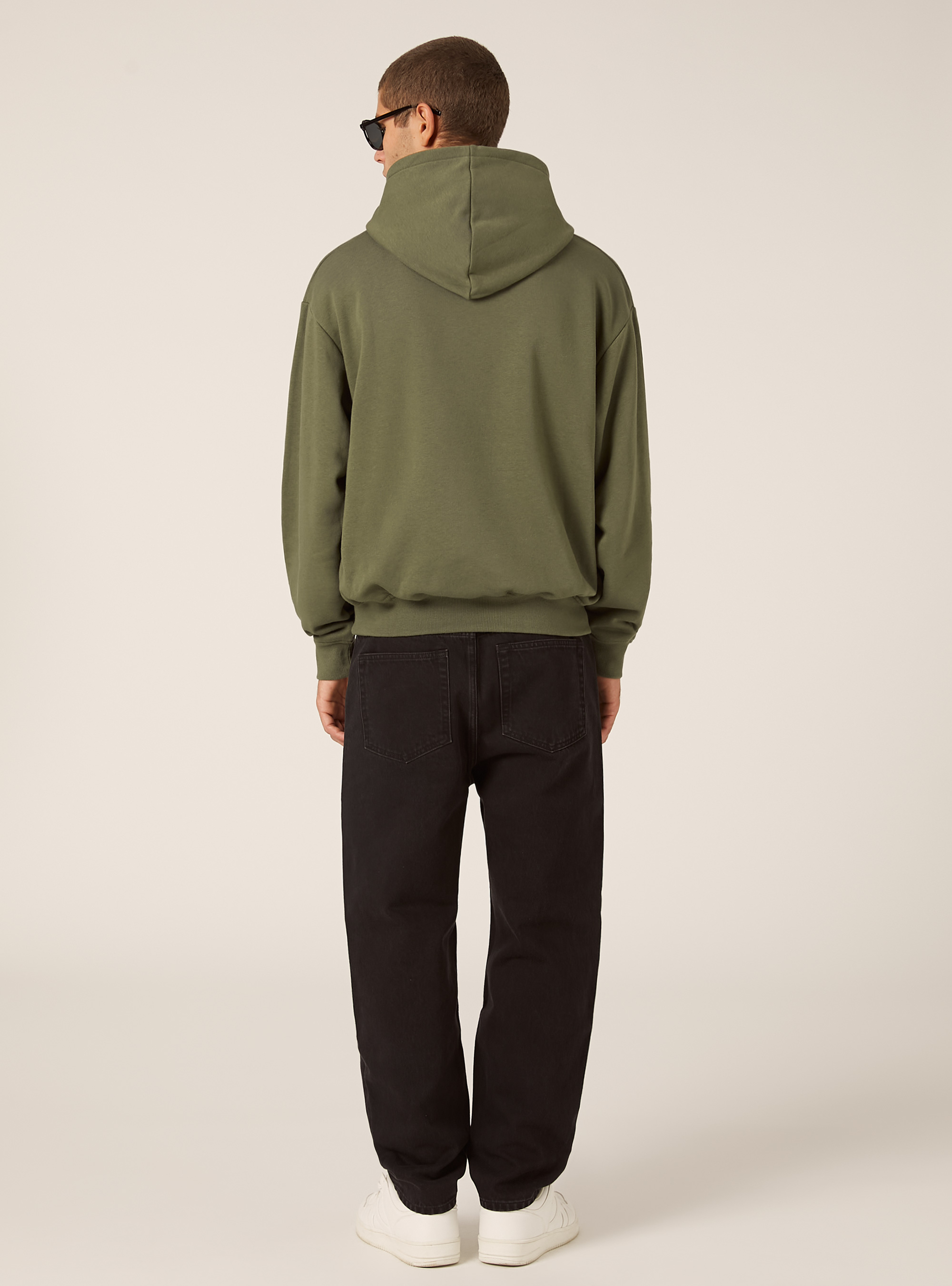 Sweat à capuche coupe boxy, KY1 KAKY DARK