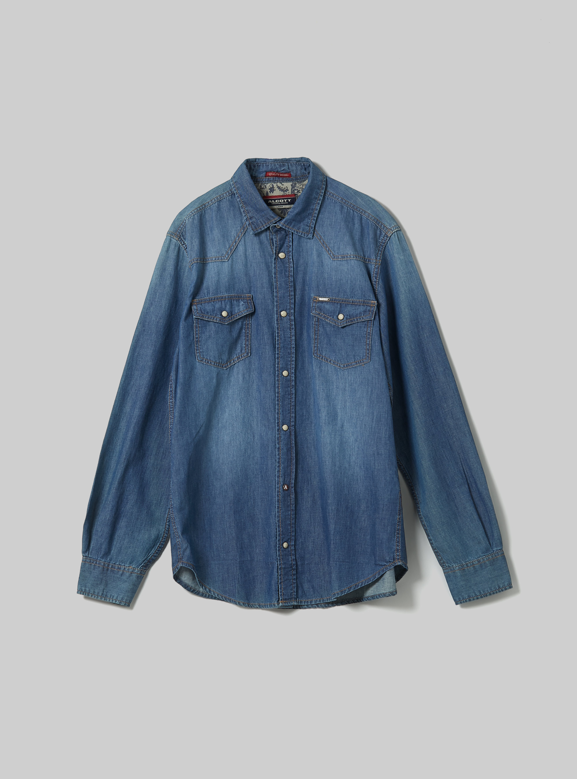 Camicia Jeans Lunga Elasticizzata F8008 — Toocool