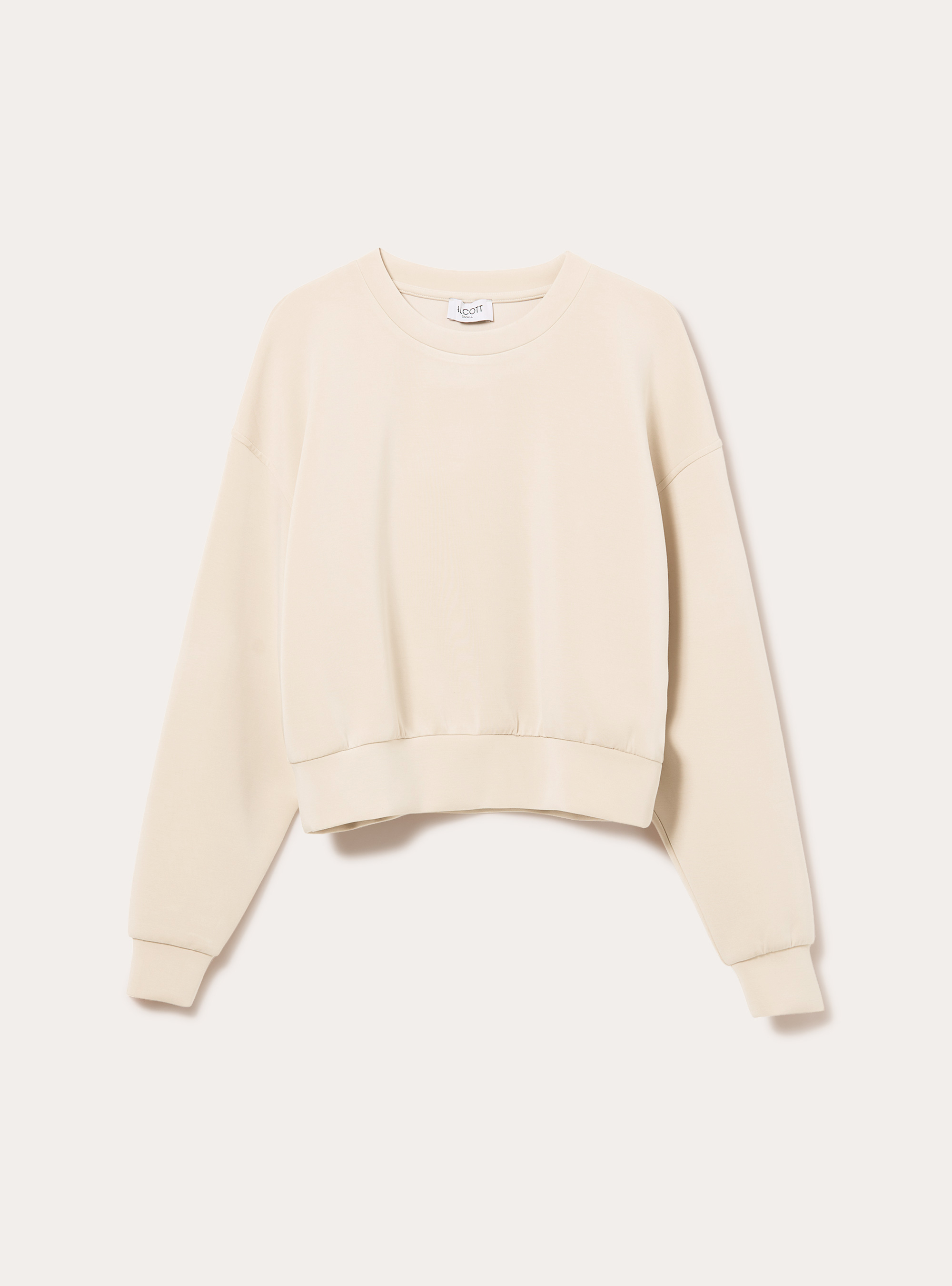Soft touch sweatshirt, CR3 CREAM LIGHT