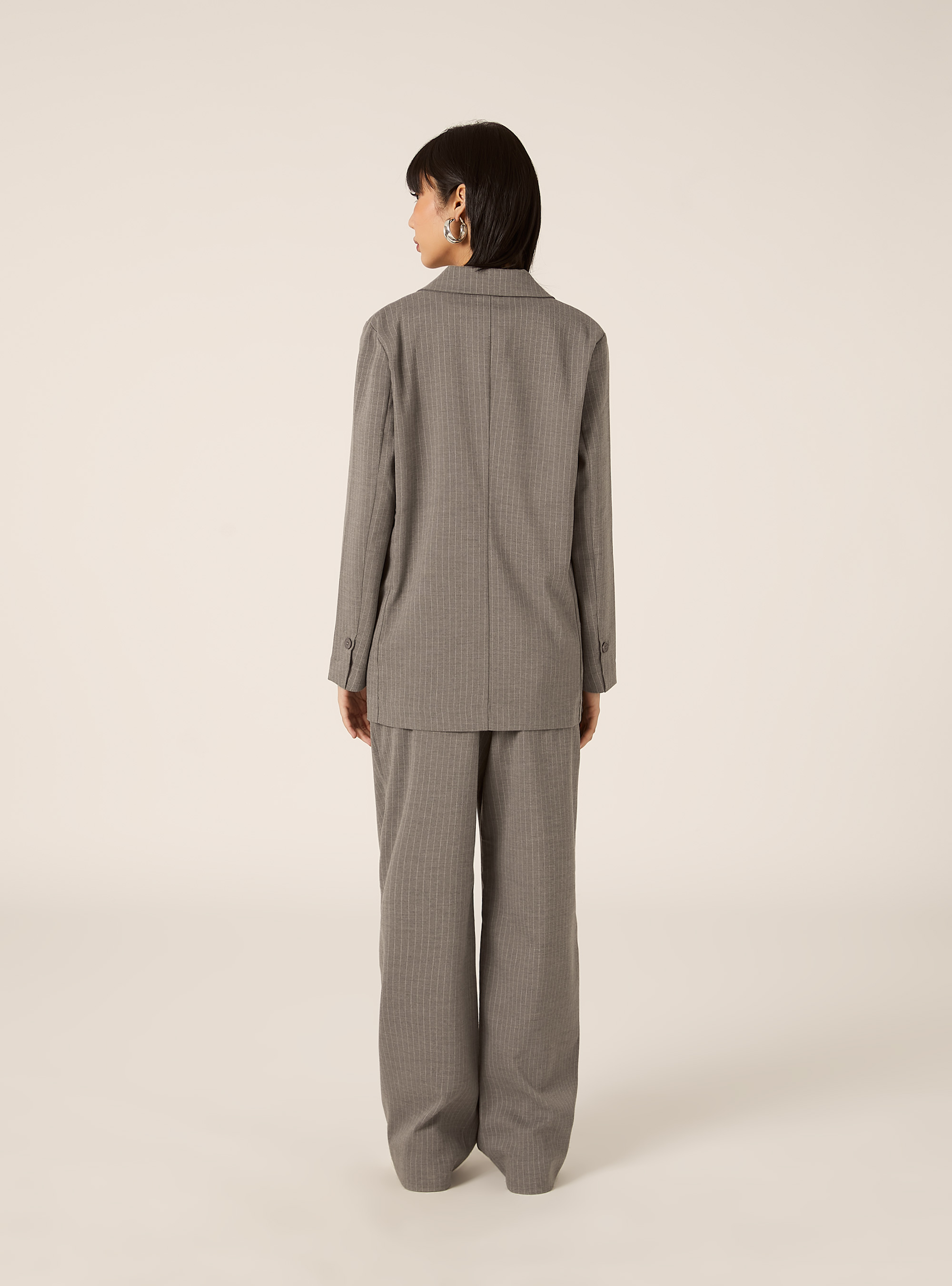 Eleganter Nadelstreifenblazer, MGY1 GREY MEL DARK