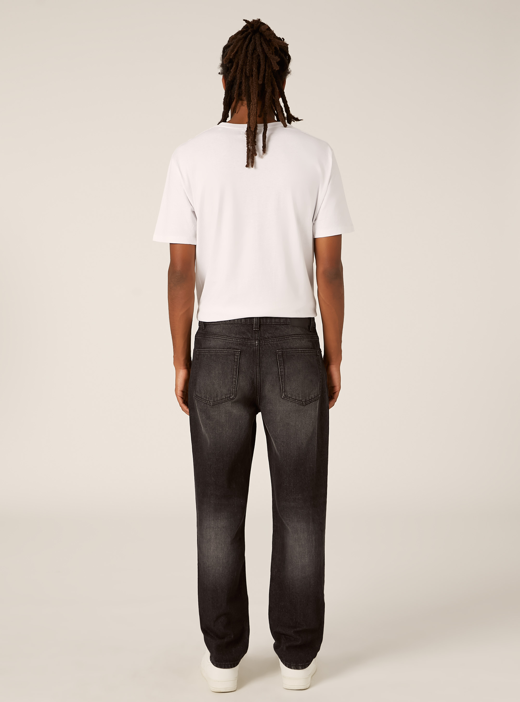 Jeans coupe droite, D000 BLACK