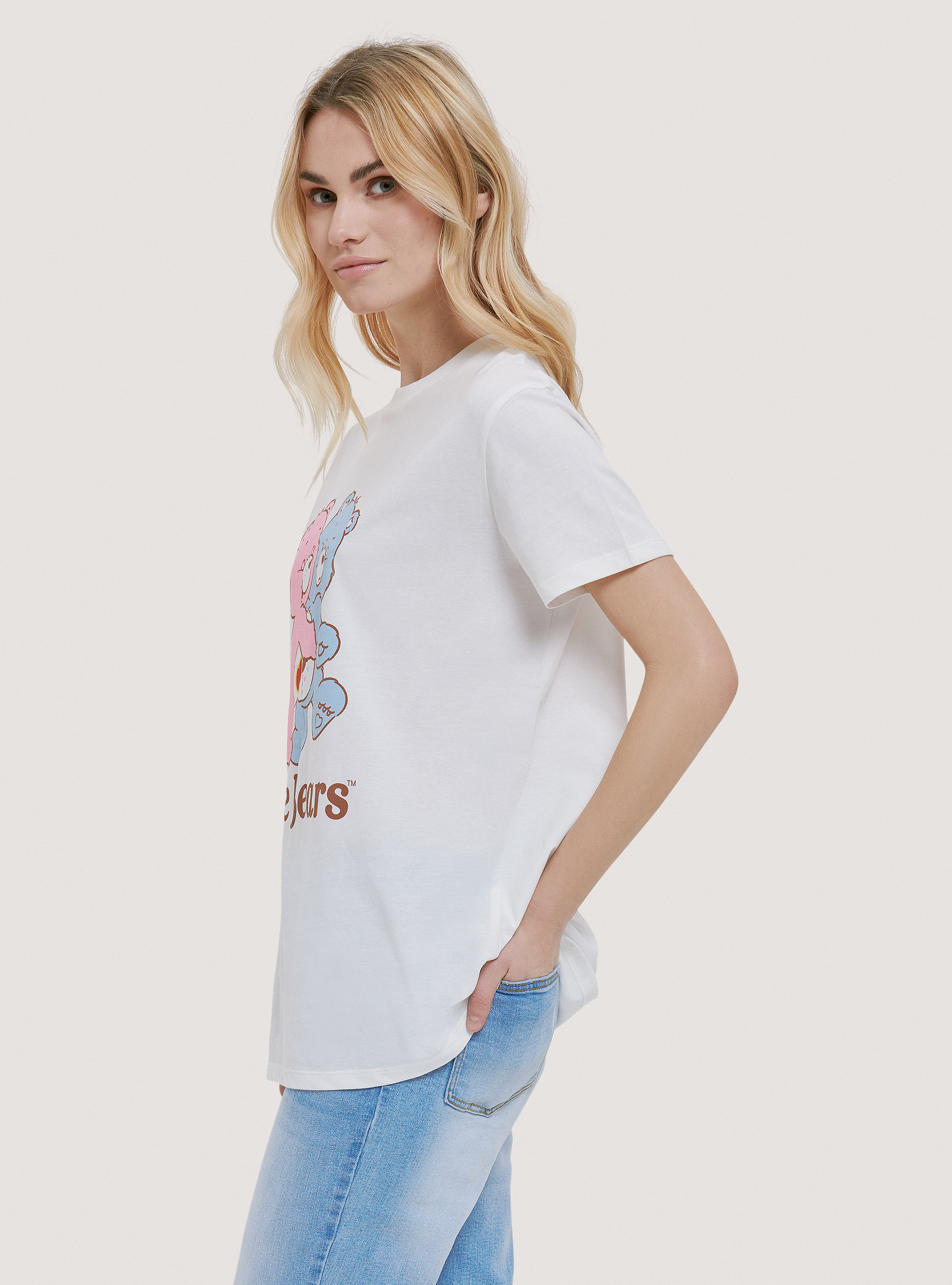 T-shirt Care Bears x Alcott, C0020 OFF WHITE