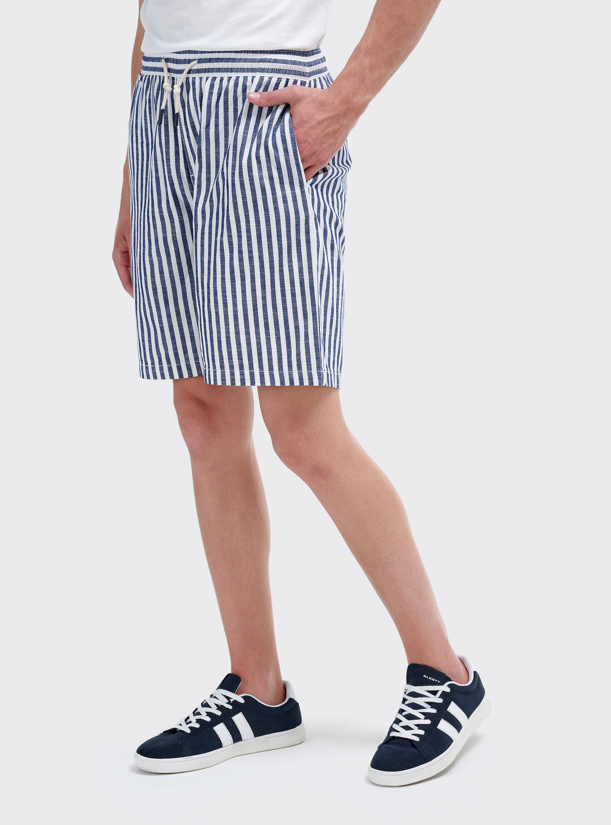 Bermuda in twill, MULTICOLORE