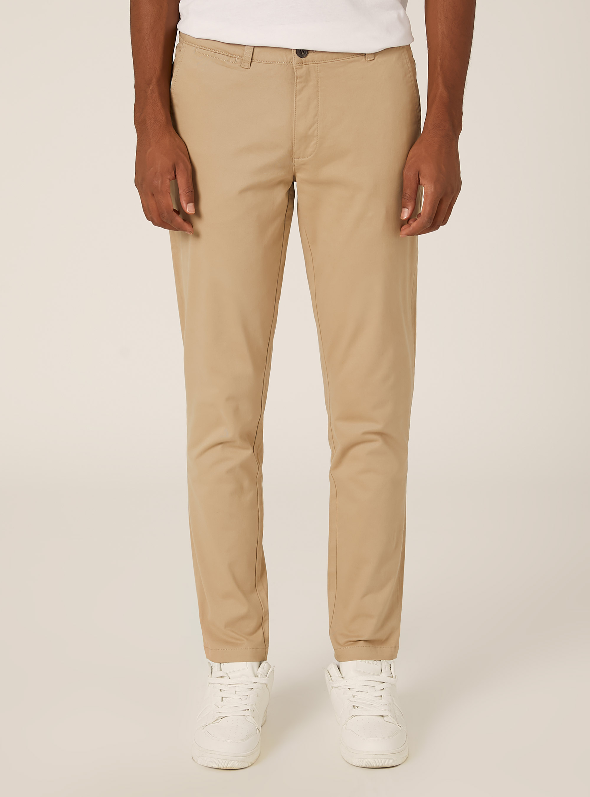 Skinny Fit Chino-Hose aus Stretch-Twill, TB2 TOBACCO MEDIUM