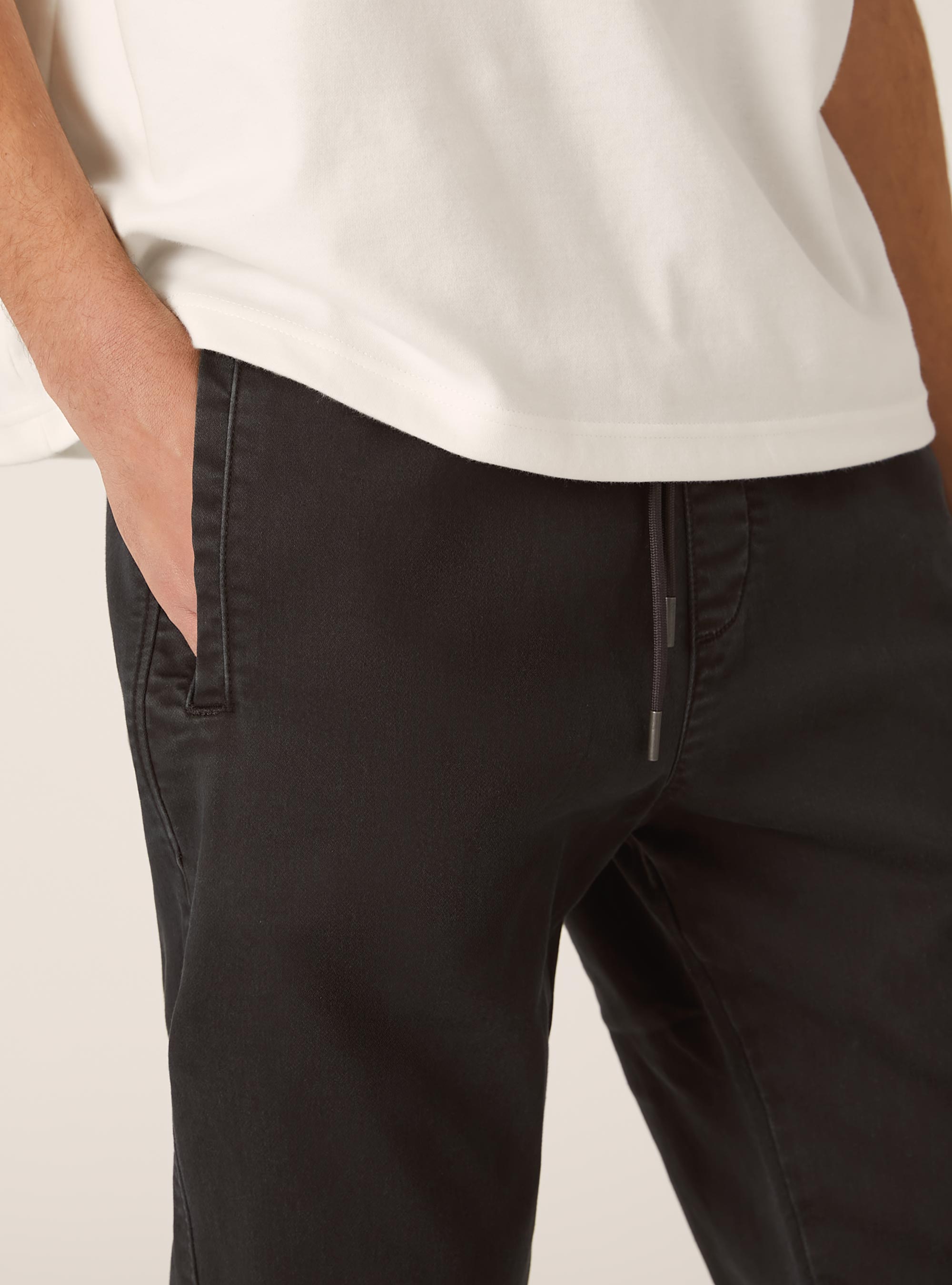 Cotton jogger trousers, GY1 GREY DARK