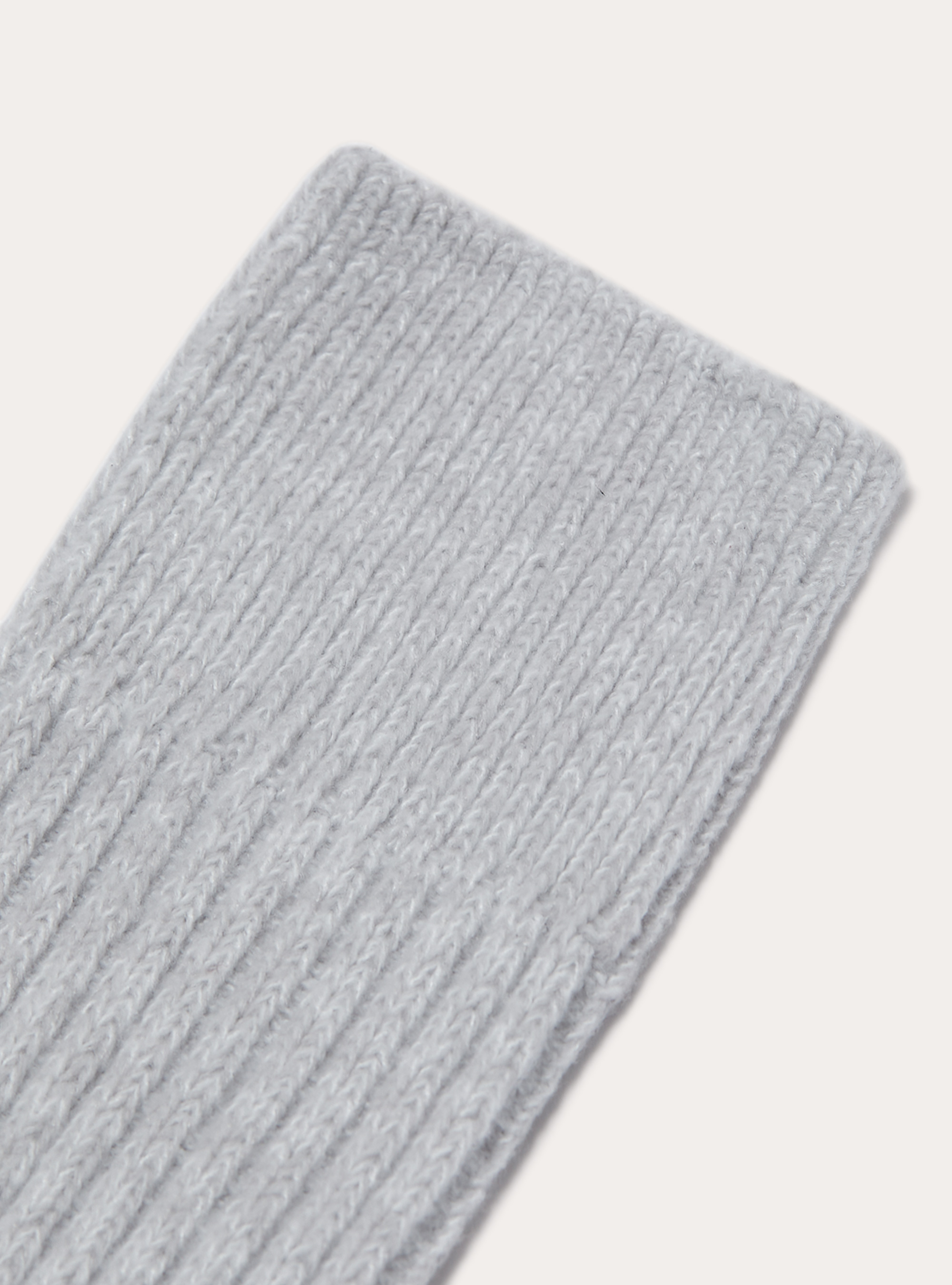 Calzini a coste tinta unita set 2 paia, MGY3 GREY MEL LIGHT