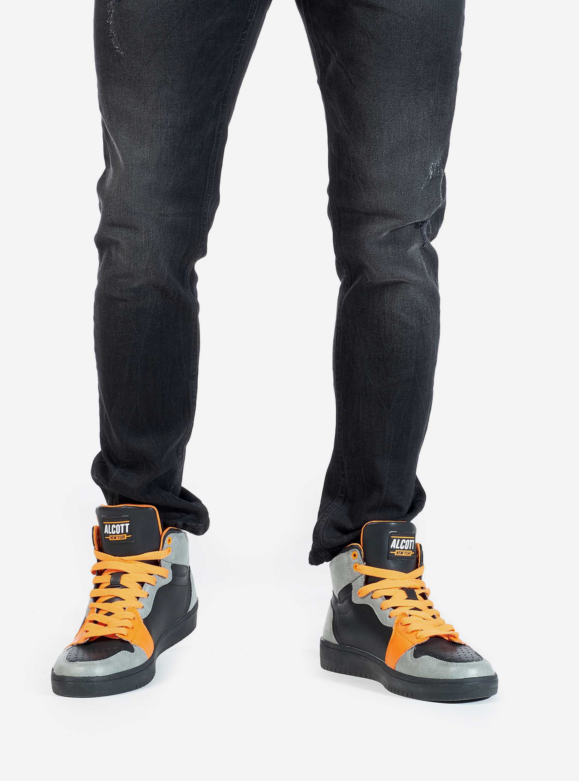 Baskets bicolores, C101 BLACK