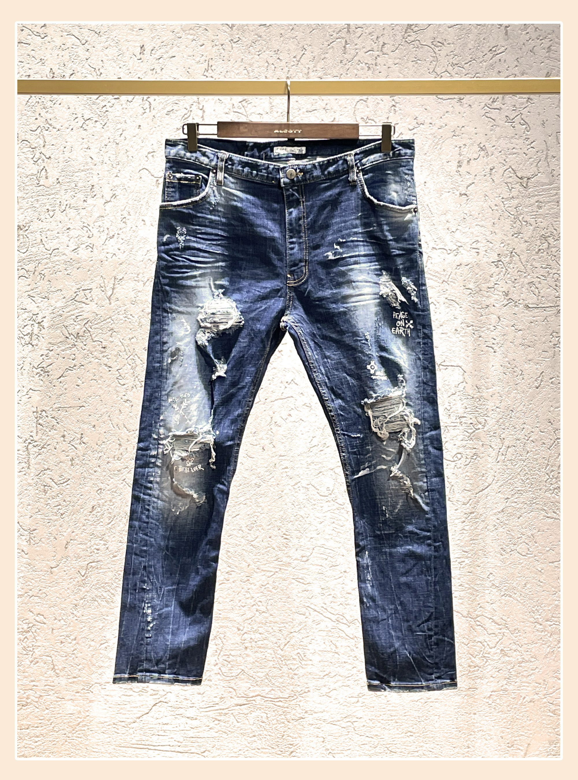 Jeans strappati BLACK BANANA, AZZURRO