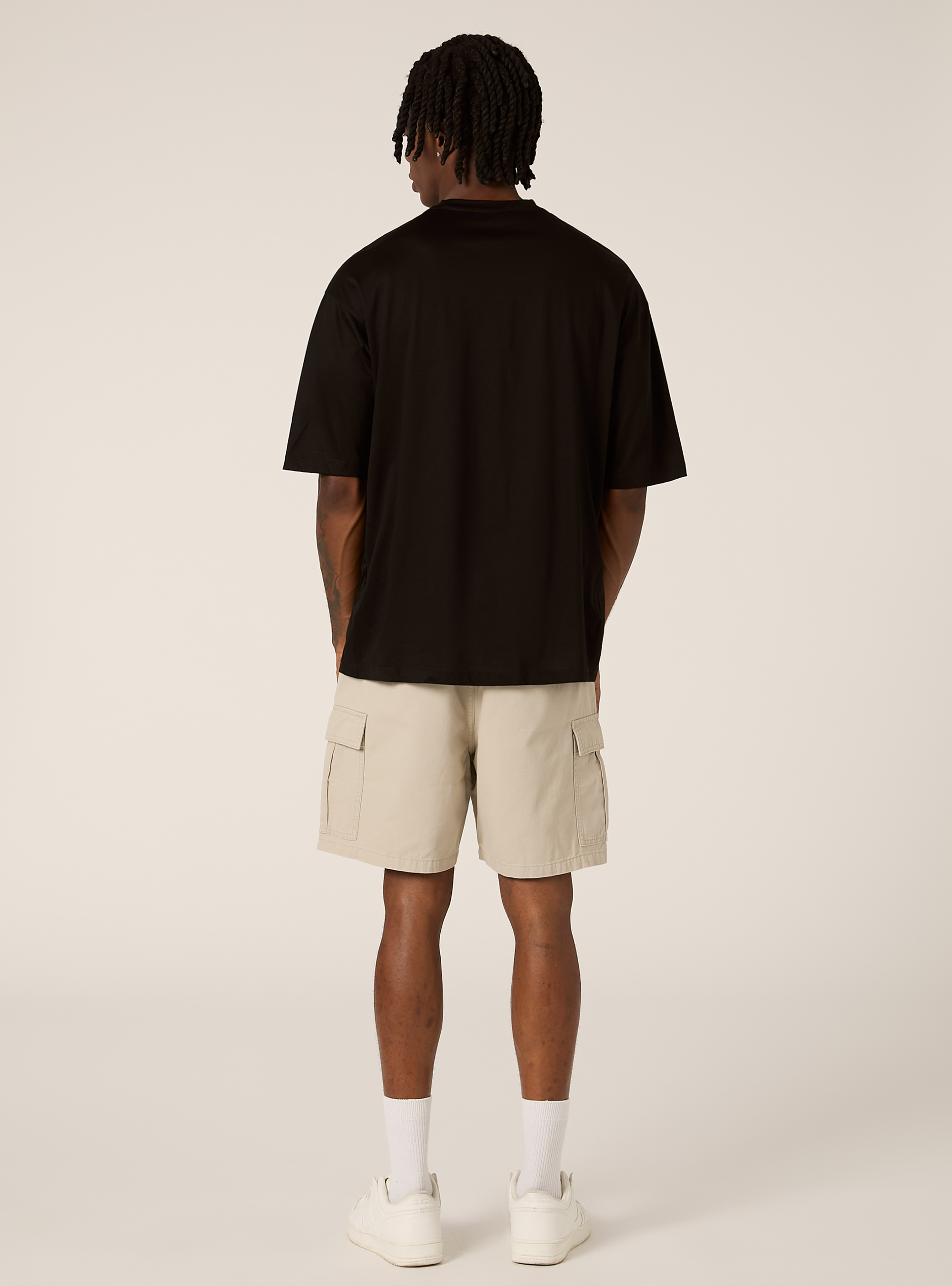 T-shirt &agrave; coupe souple, BK1 BLACK