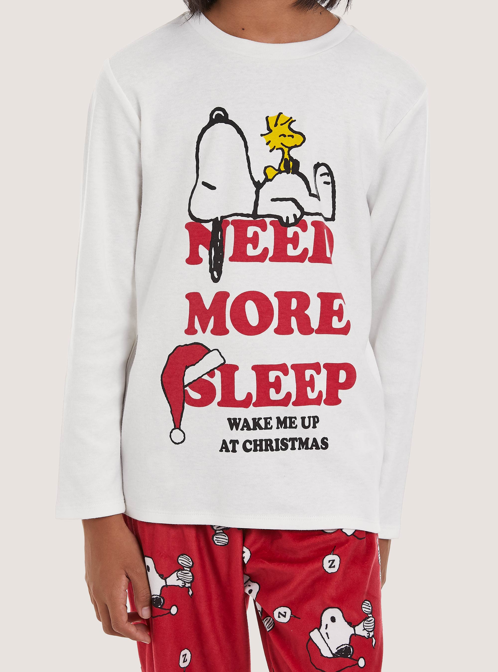 Pigiama snoopy stampa all over, WH2 WHITE