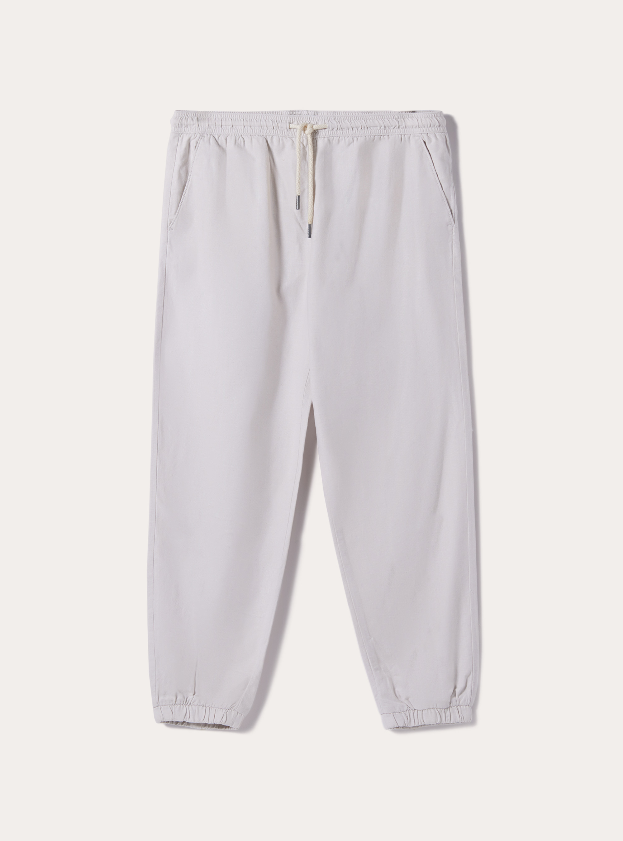 Jogginghose aus einer Leinenmischung, WH1 OFF WHITE
