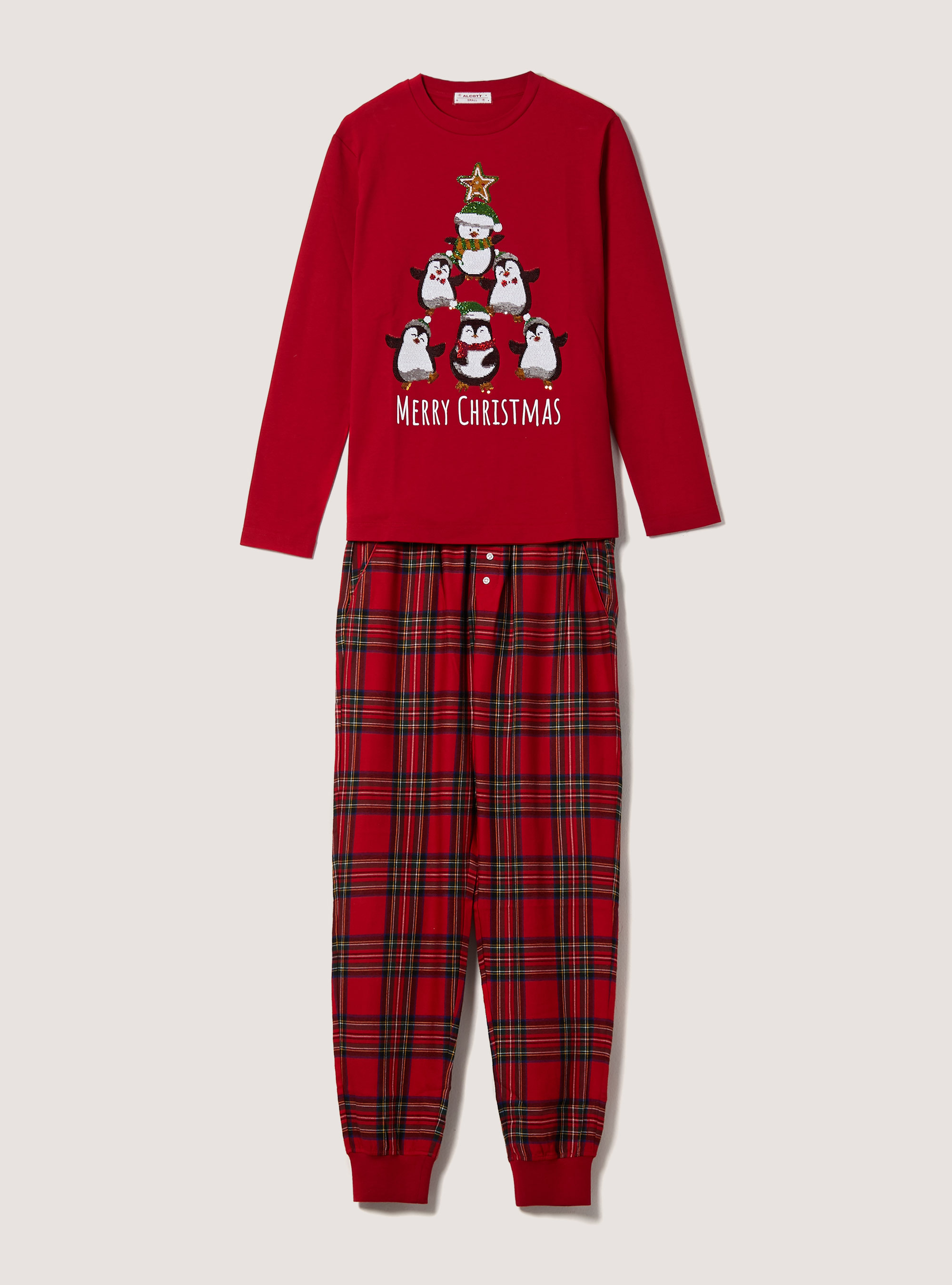 Christmas Family Collection Pajamas, RD2 RED MEDIUM