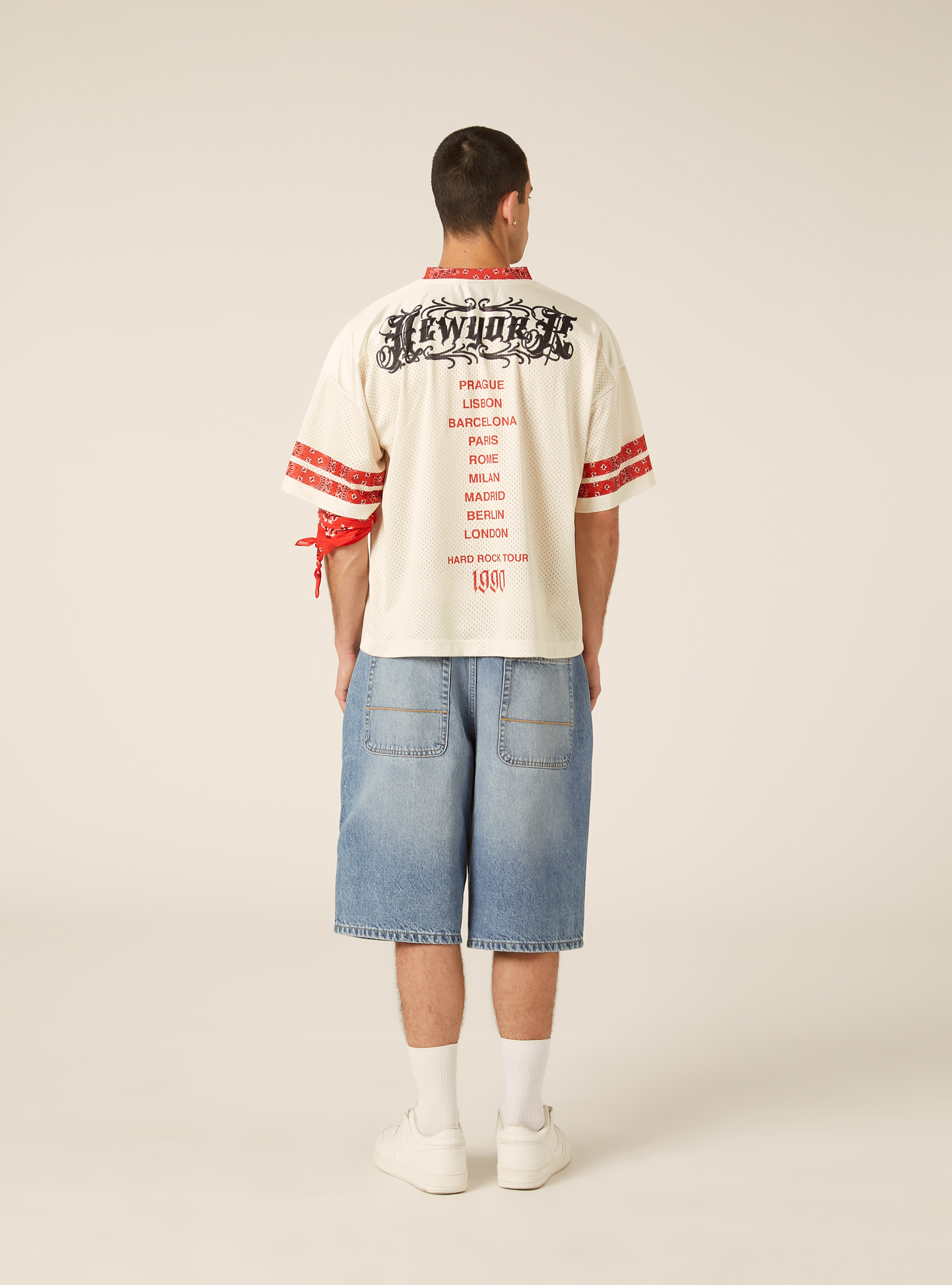 Oversized Football Jersey, WH2 WHITE