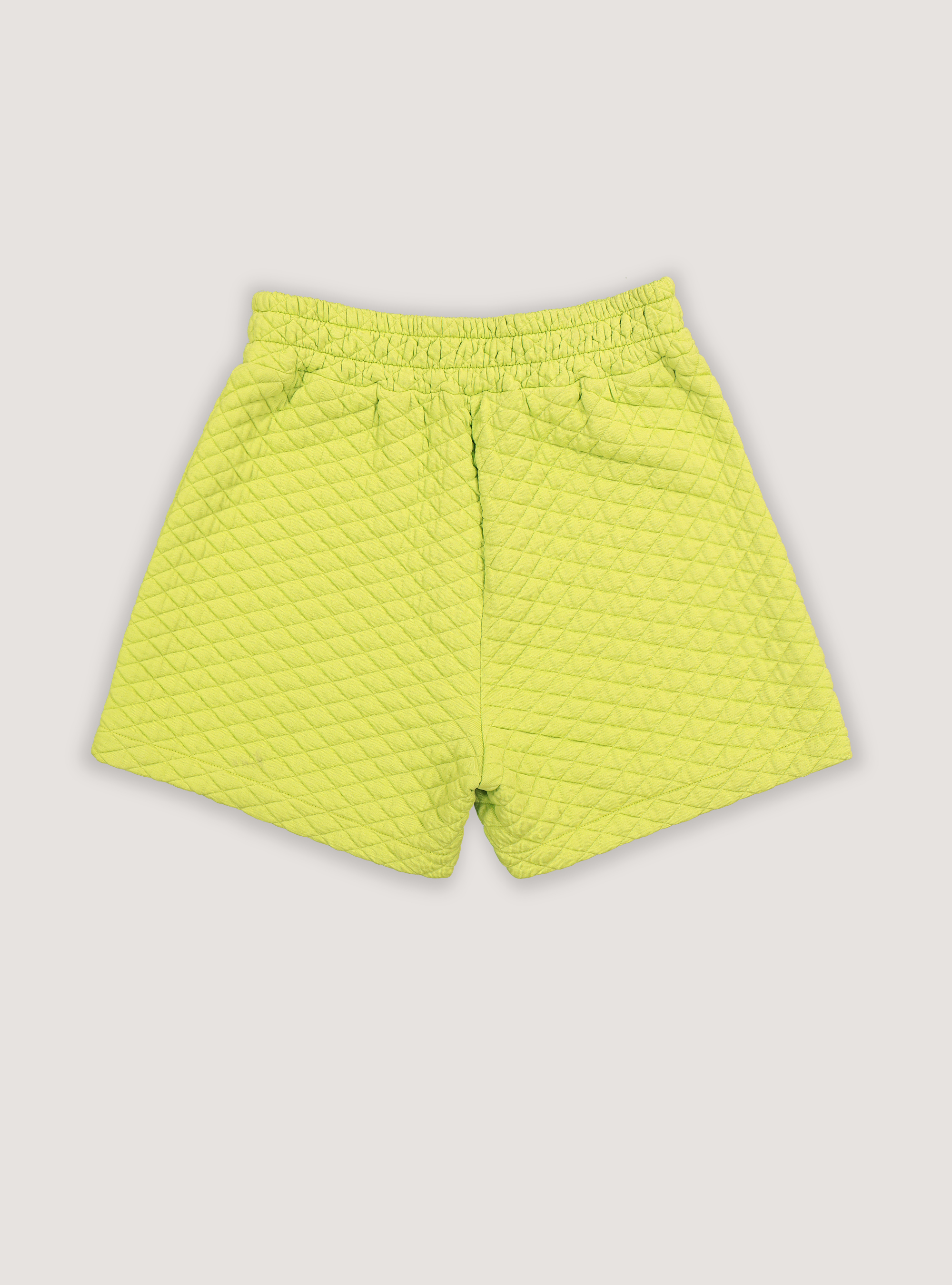 High-waisted quilted shorts, C785 YELLOW