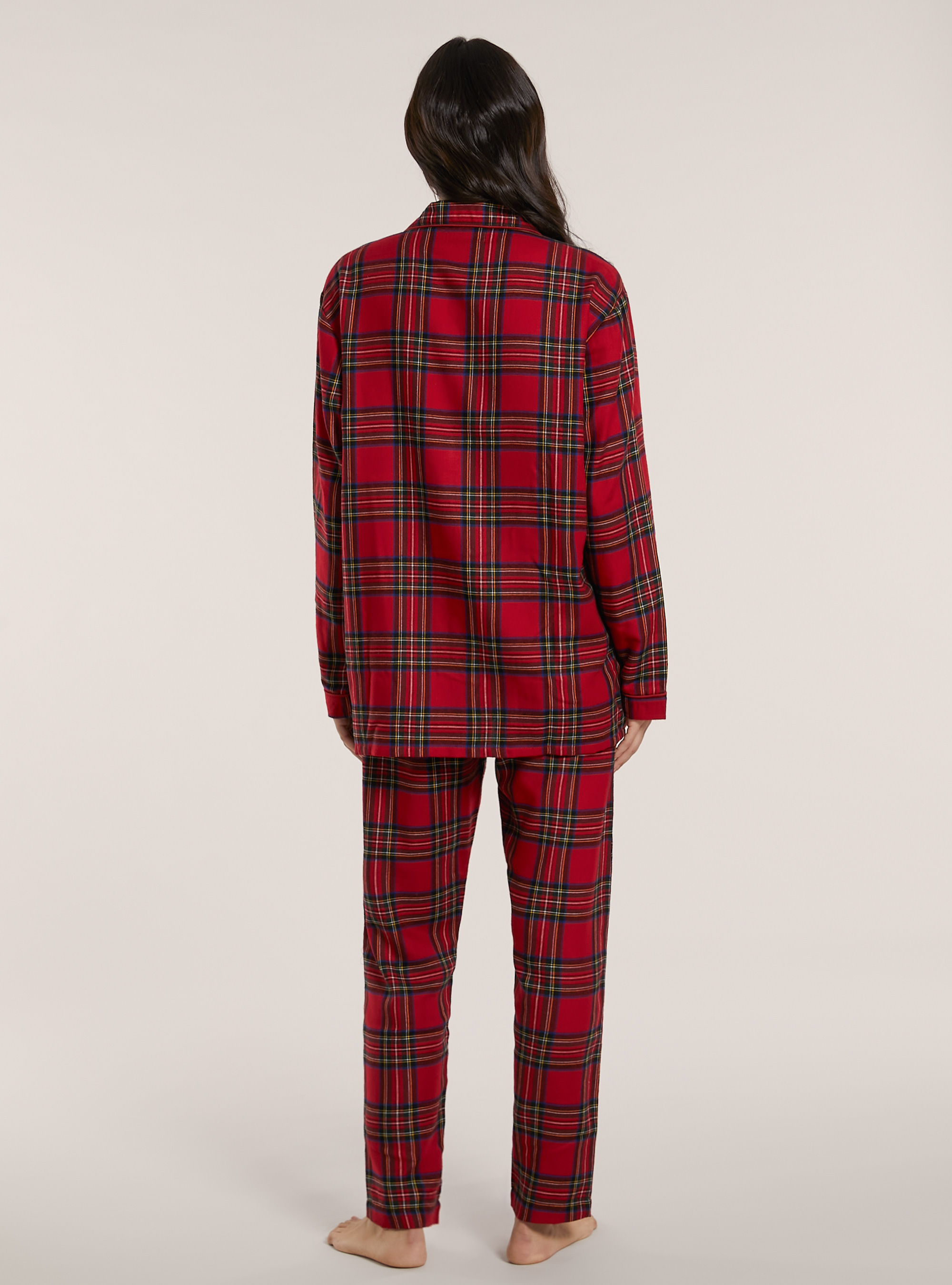 Pigiama Christmas Family Collection in tartan, RD2 RED MEDIUM