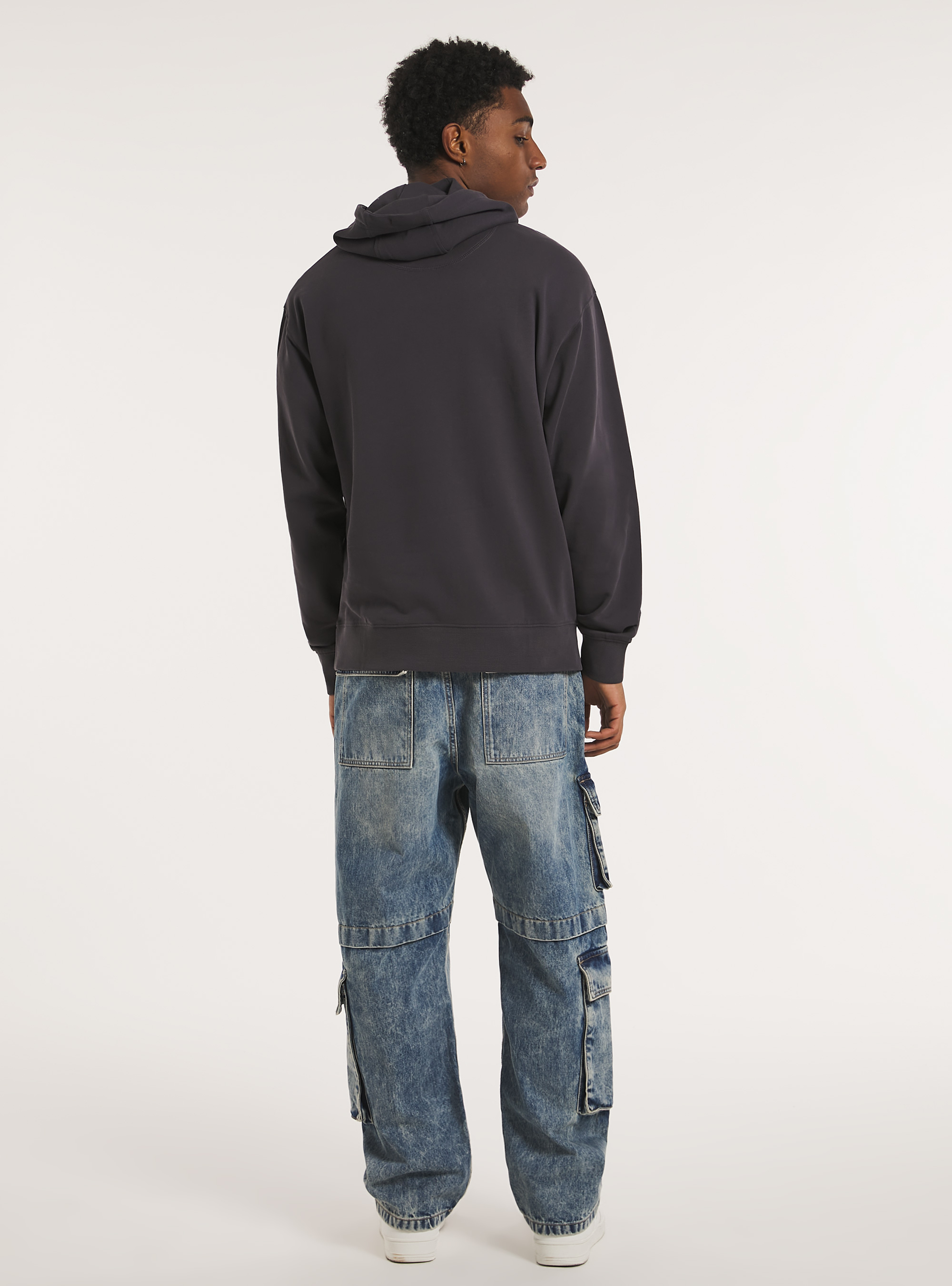 Hoodie mit Beuteltasche, GY1 GREY DARK