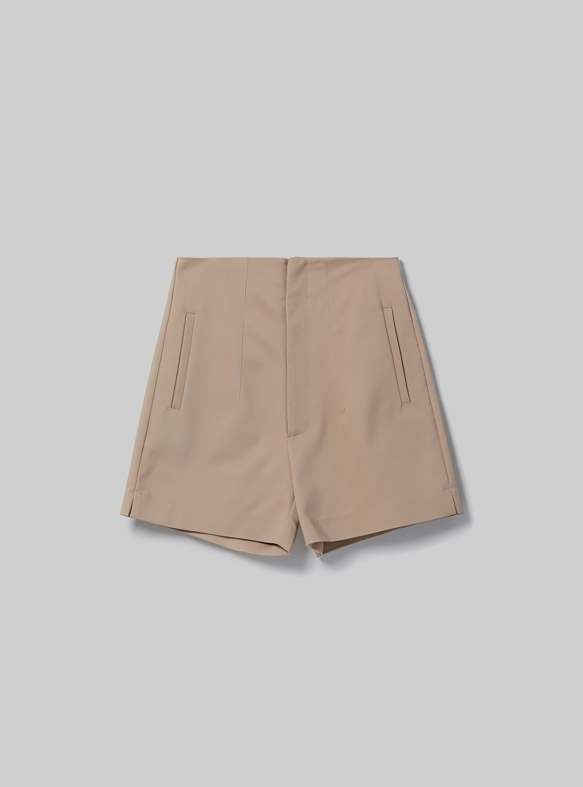 Shorts with double pleats, BG2 BEIGE MEDIUM