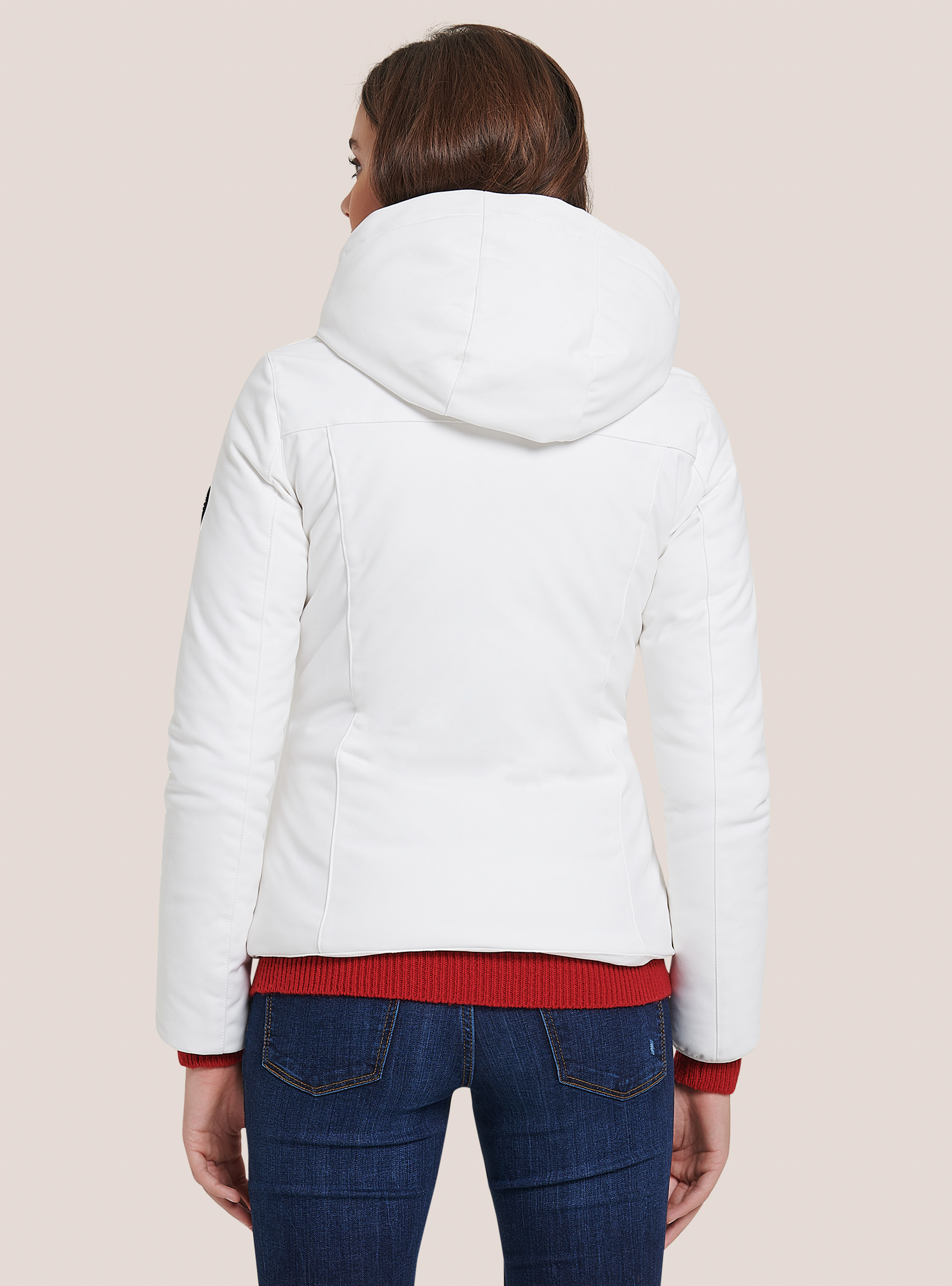 Technical jacket with recycled padding, WH3 WHITE
