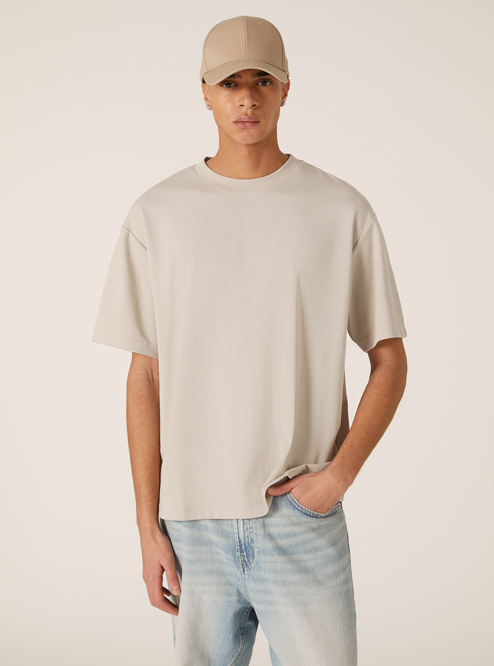 AIRes jersey T-shirt, BG2 BEIGE MEDIUM