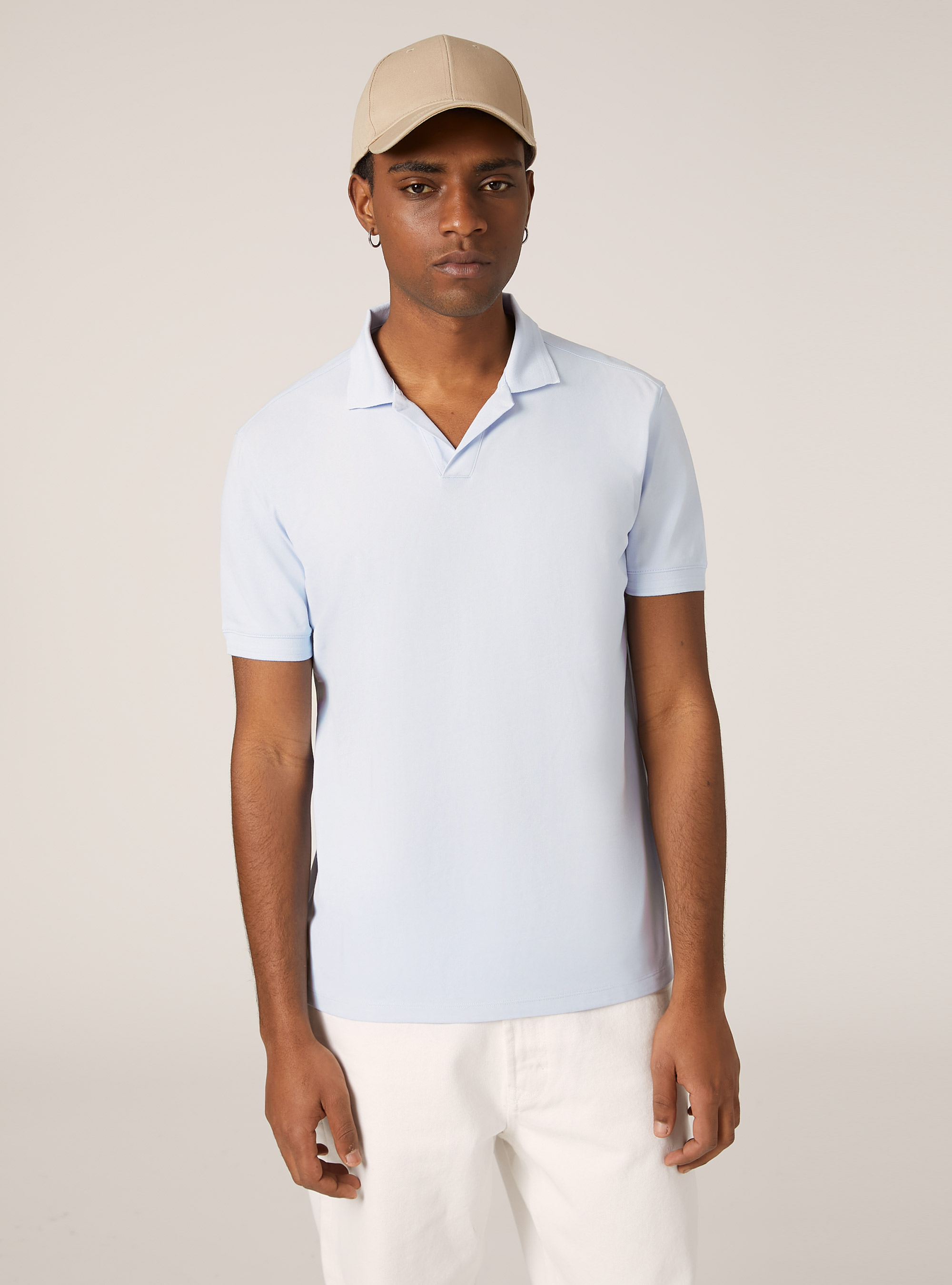 Polo in piquet aires performante  regular fit, AZ3 AZURE LIGHT