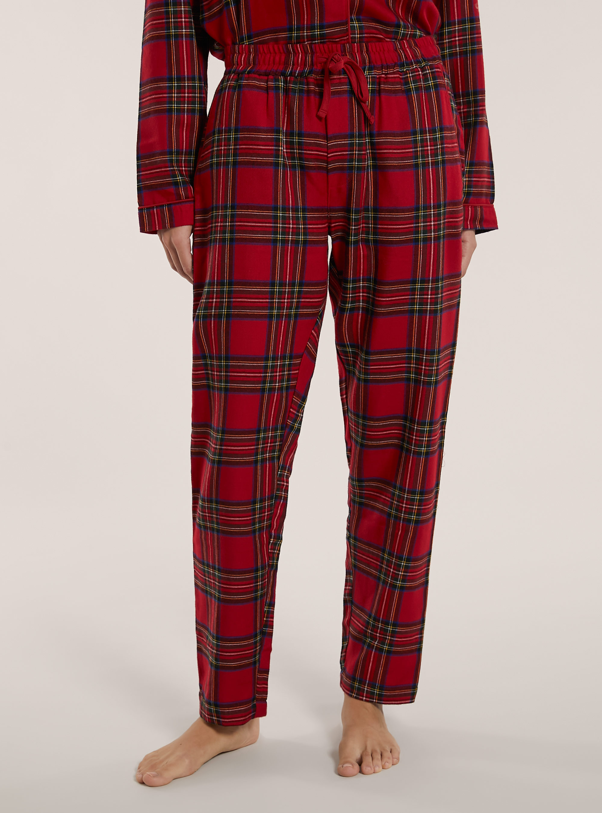 Pigiama Christmas Family Collection in tartan, RD2 RED MEDIUM