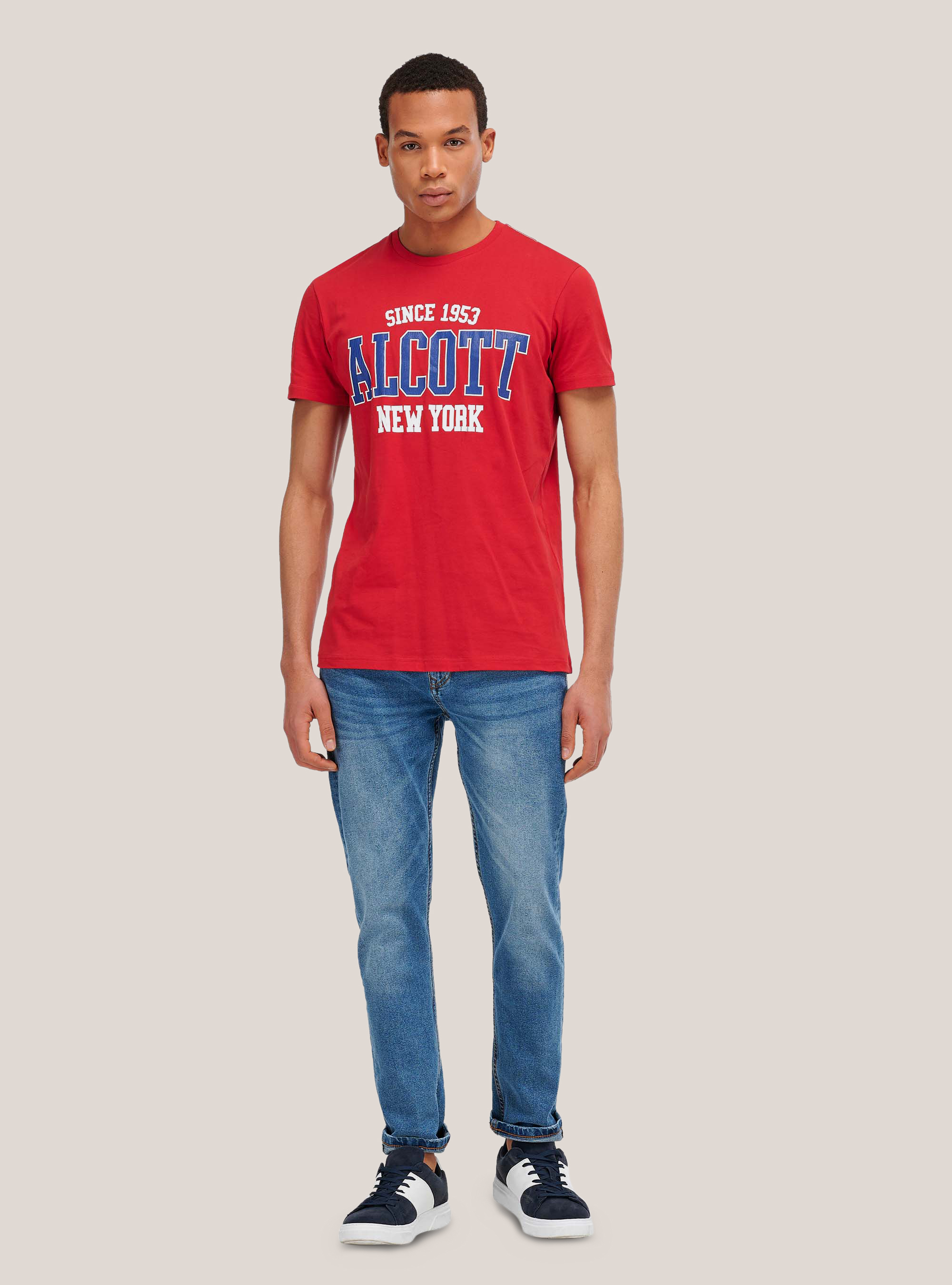 T-shirt avec logo alcott, C3393 RED