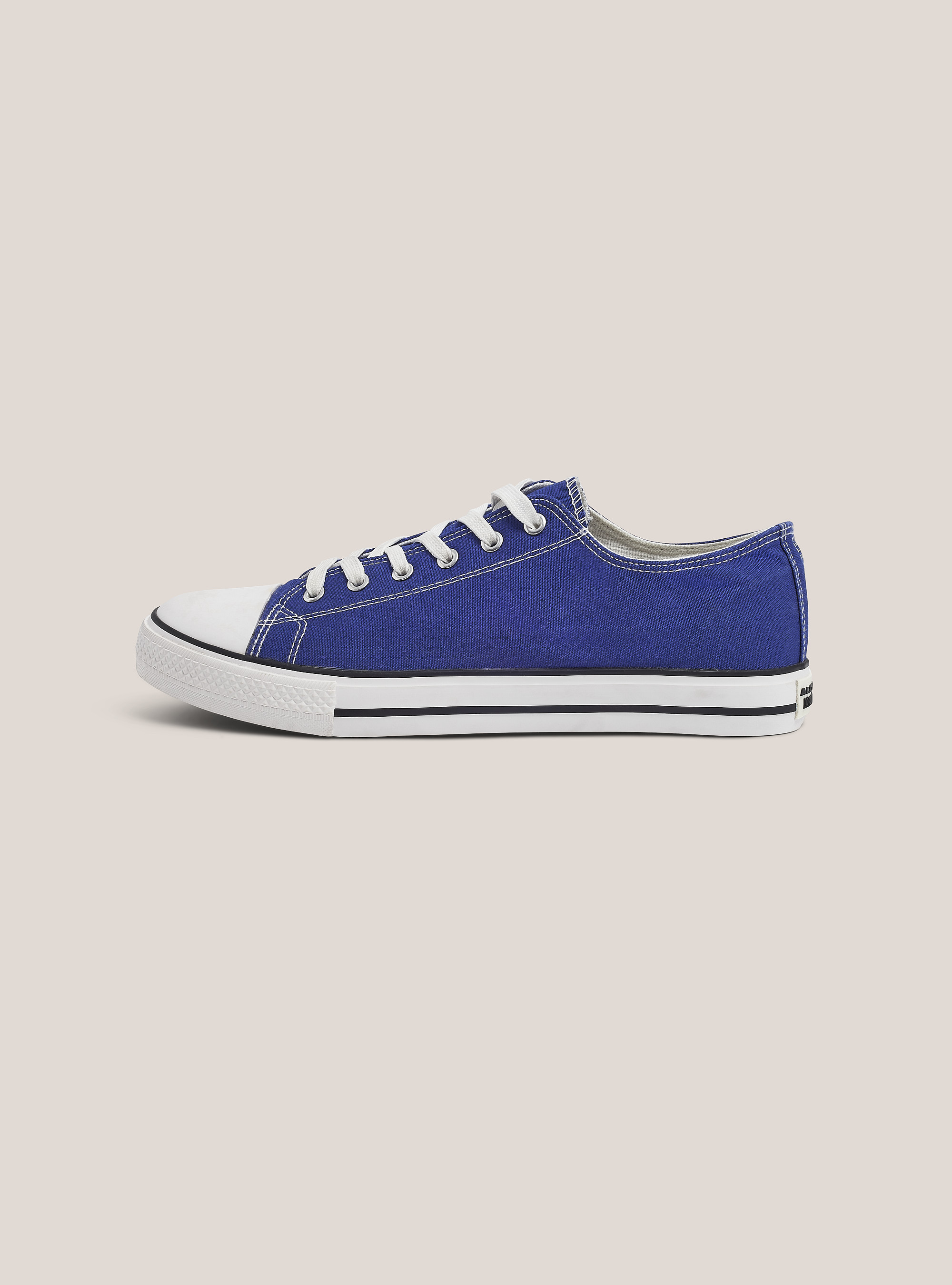 Low trainers in light fabric, C2227 ROYALE