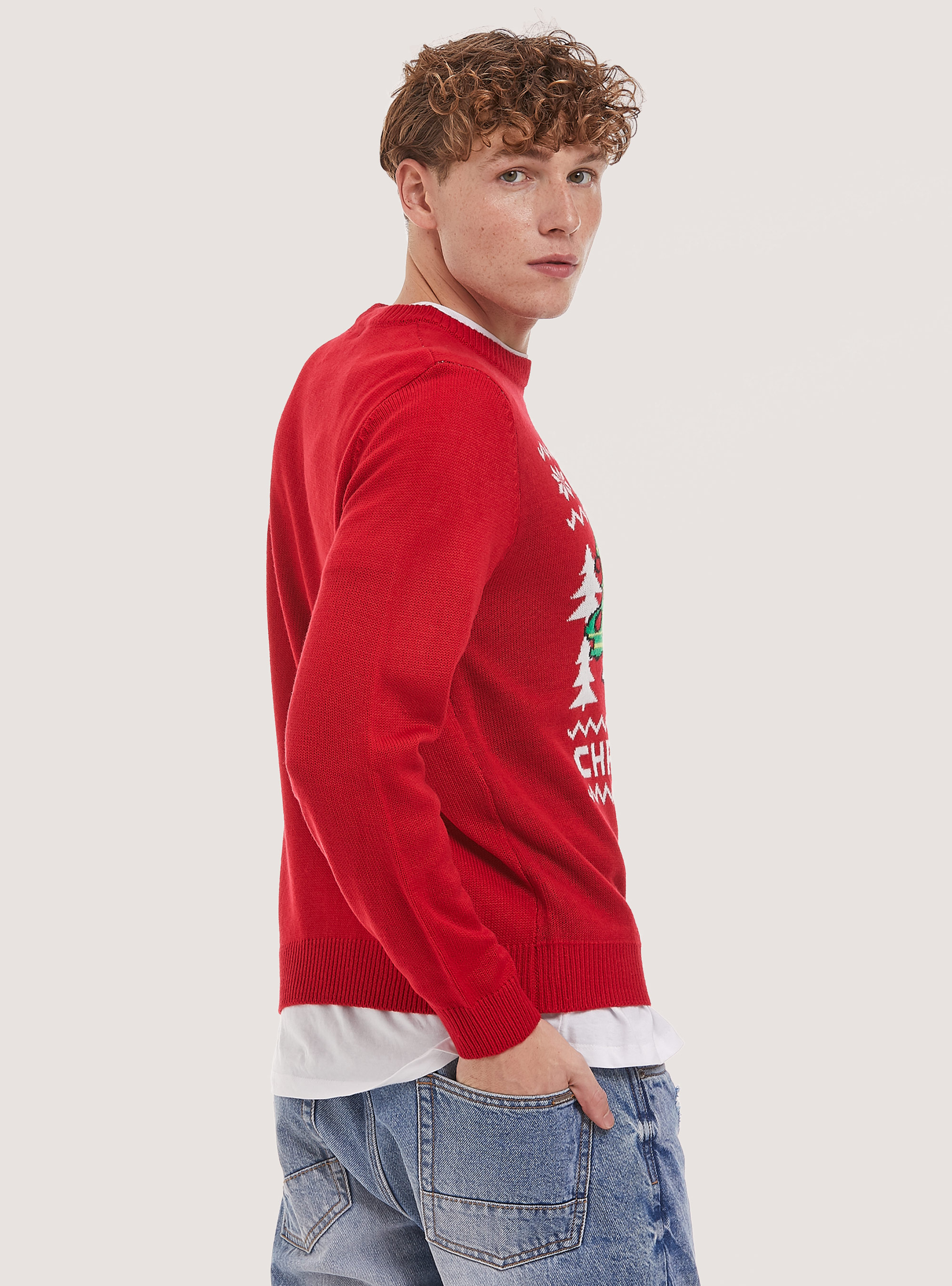 Pullover Peanuts x Christmas Family Collection, RD2 RED MEDIUM