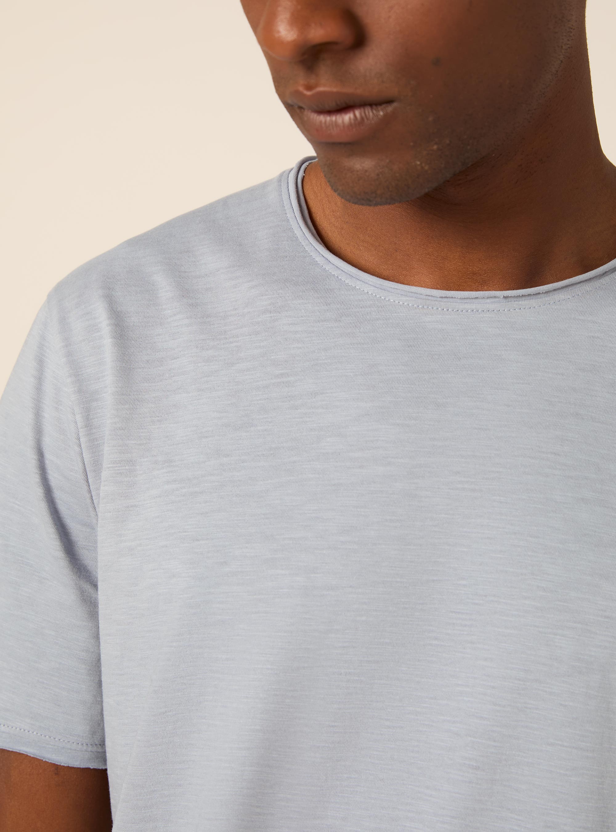 T-shirt slub tinta unita, AZ3 AZURE LIGHT