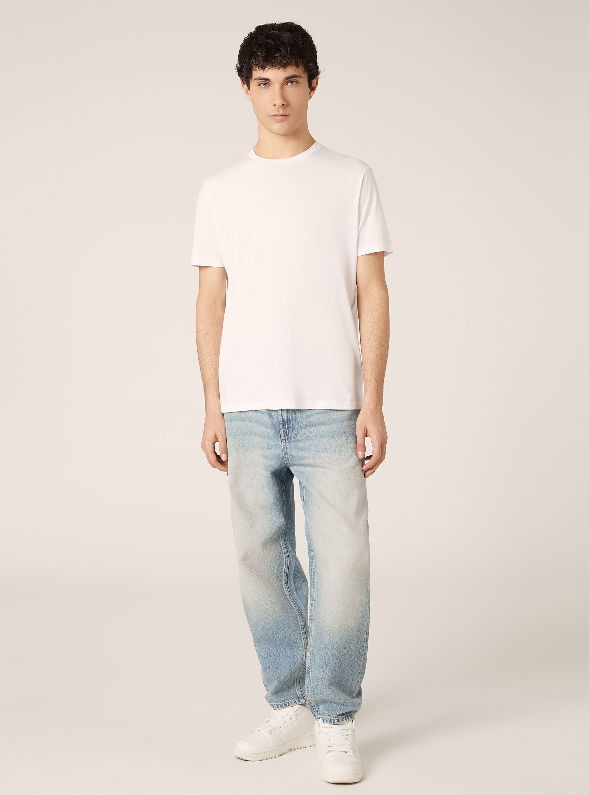 T-shirt en coton Pima sup&eacute;rieur, WH2 WHITE