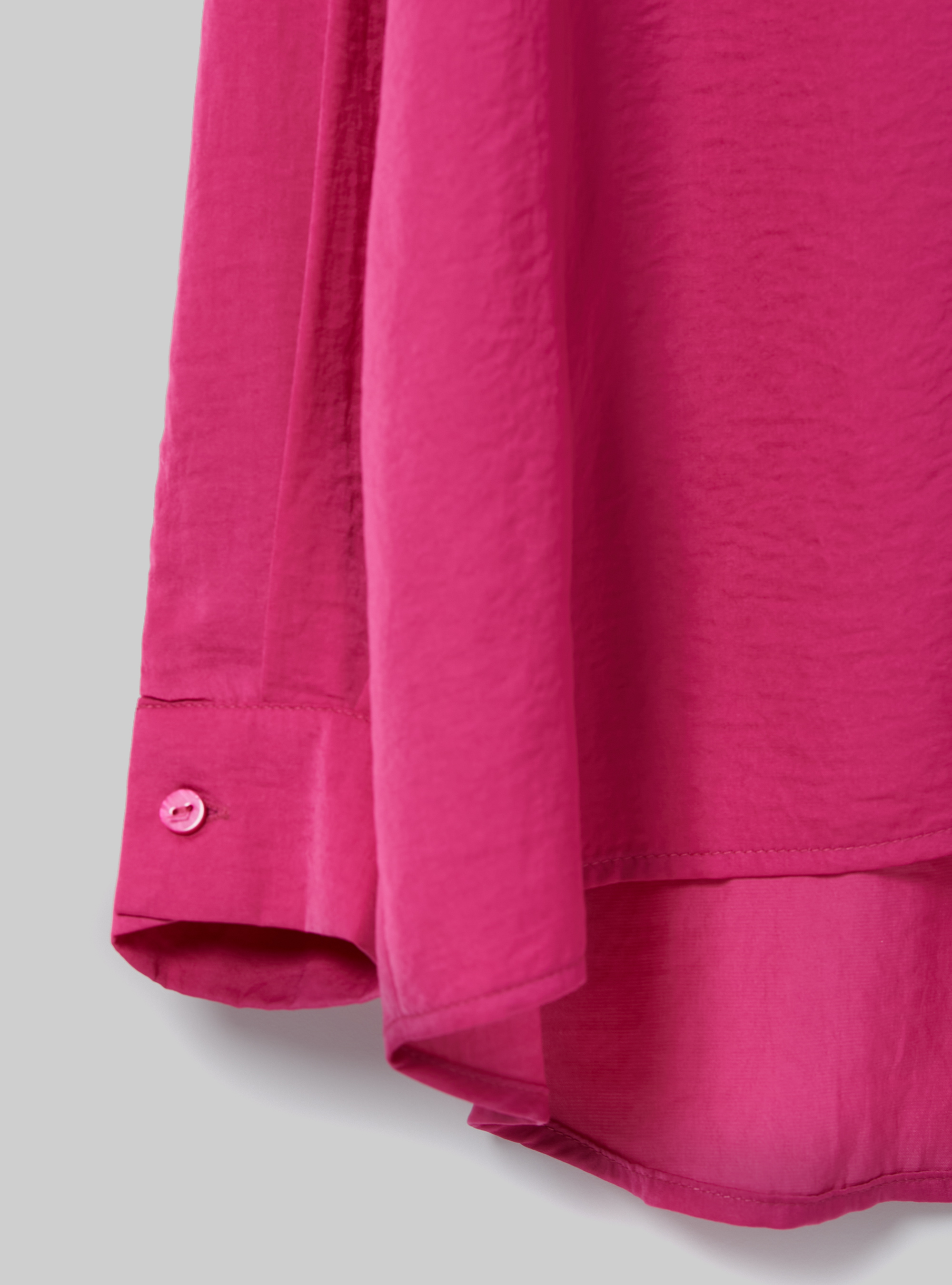 Camisa de satén de color liso, FX2 FUXIA MEDIUM