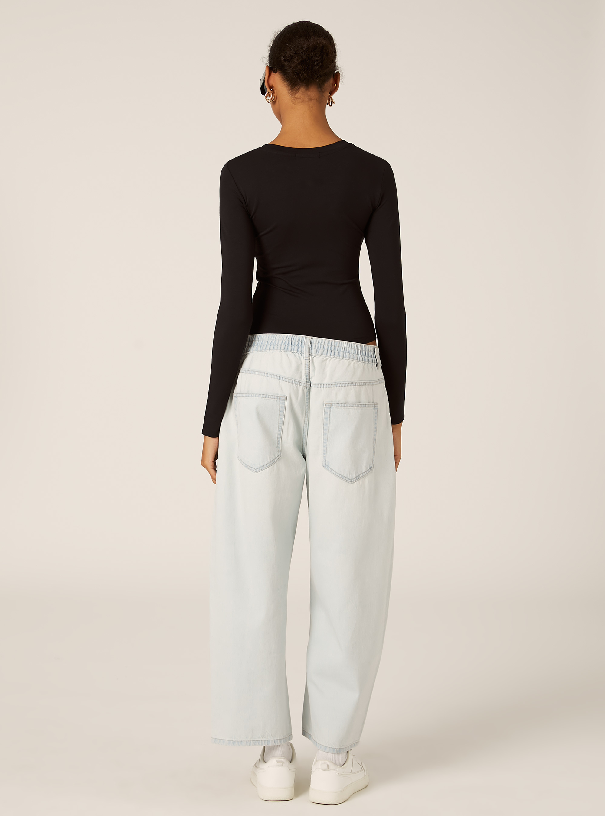 Body de manga larga, BK1 BLACK