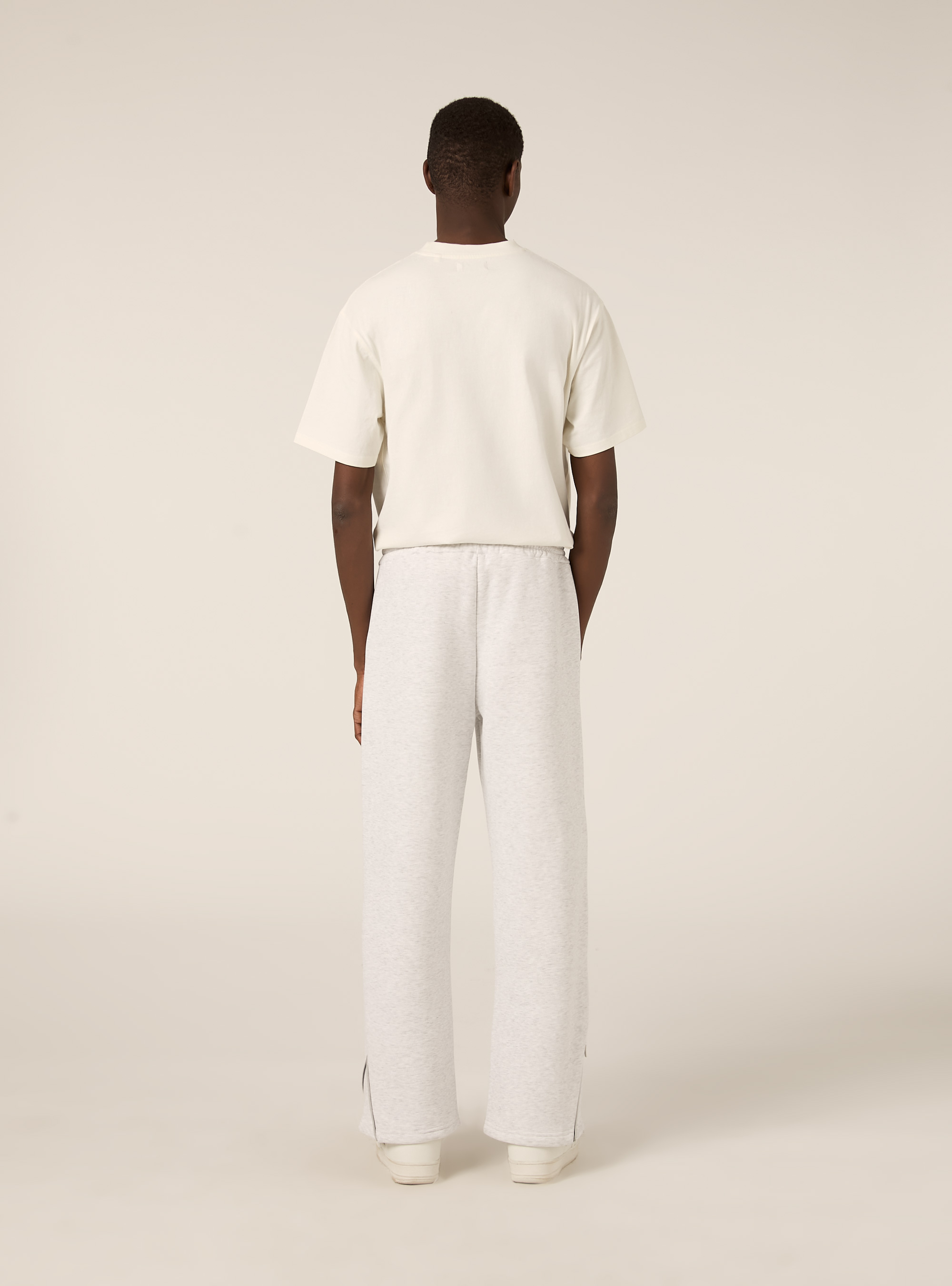 Jogger con cerniera al fondo, MGY3 GREY MEL LIGHT