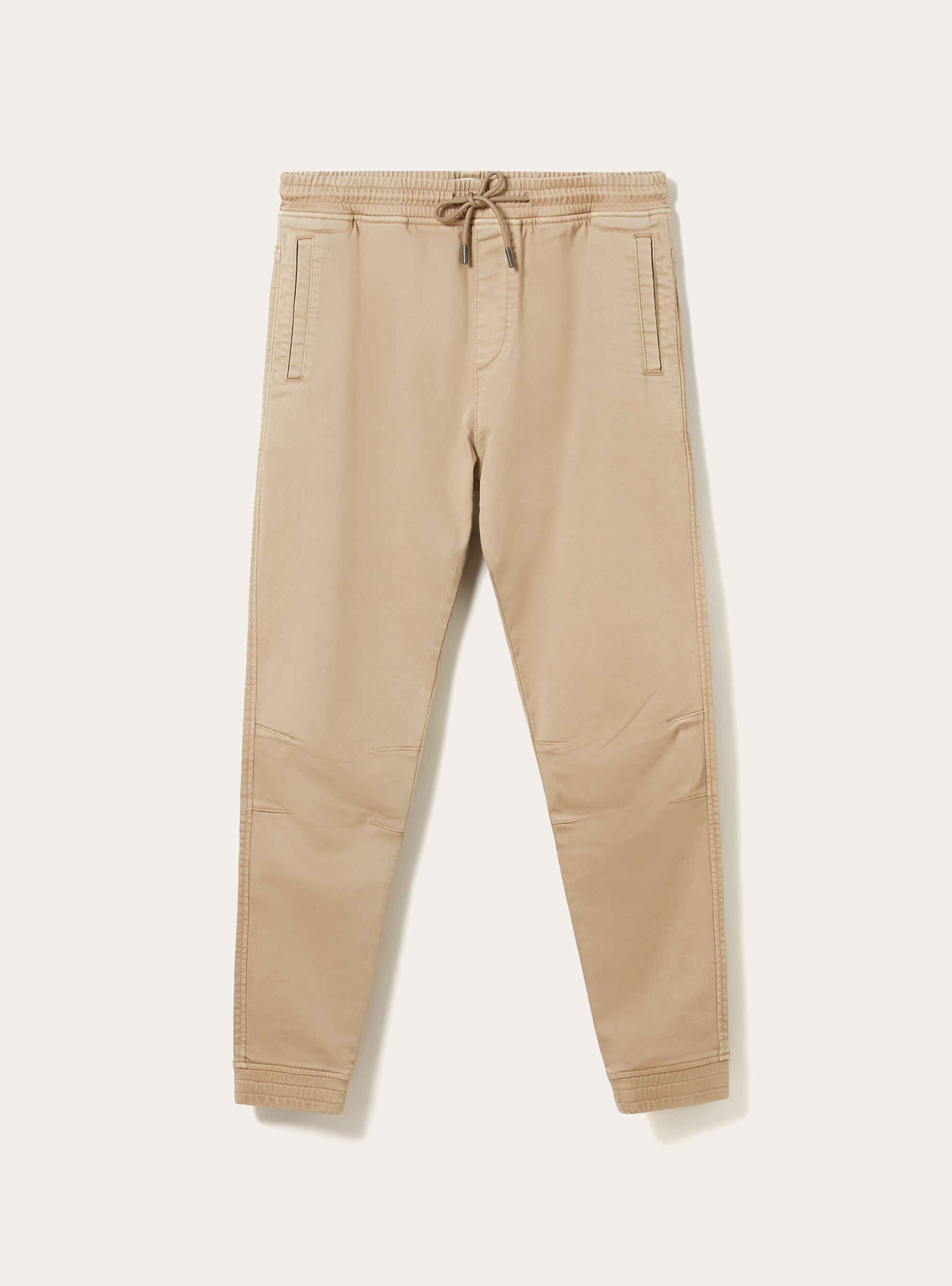 Cotton jogger trousers, BG1 BEIGE DARK