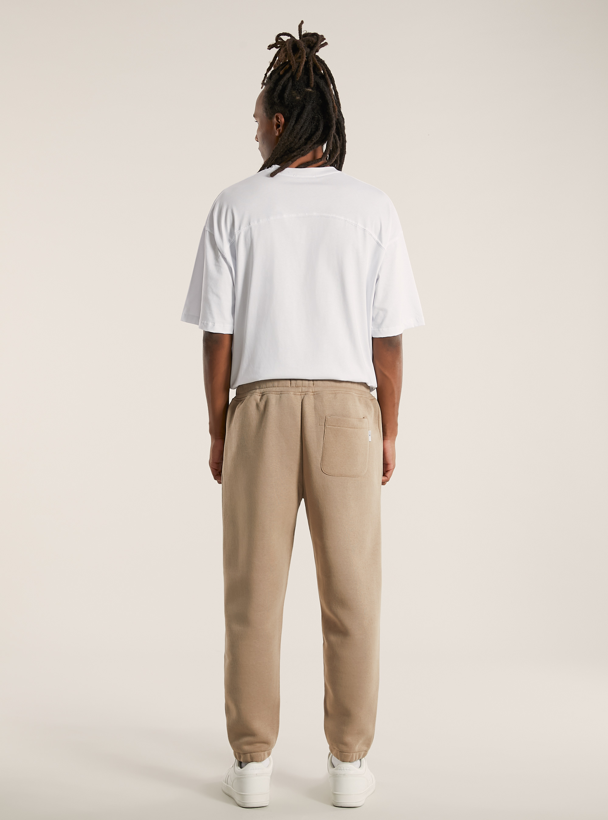 Fleece jogger trousers, BG1 BEIGE DARK