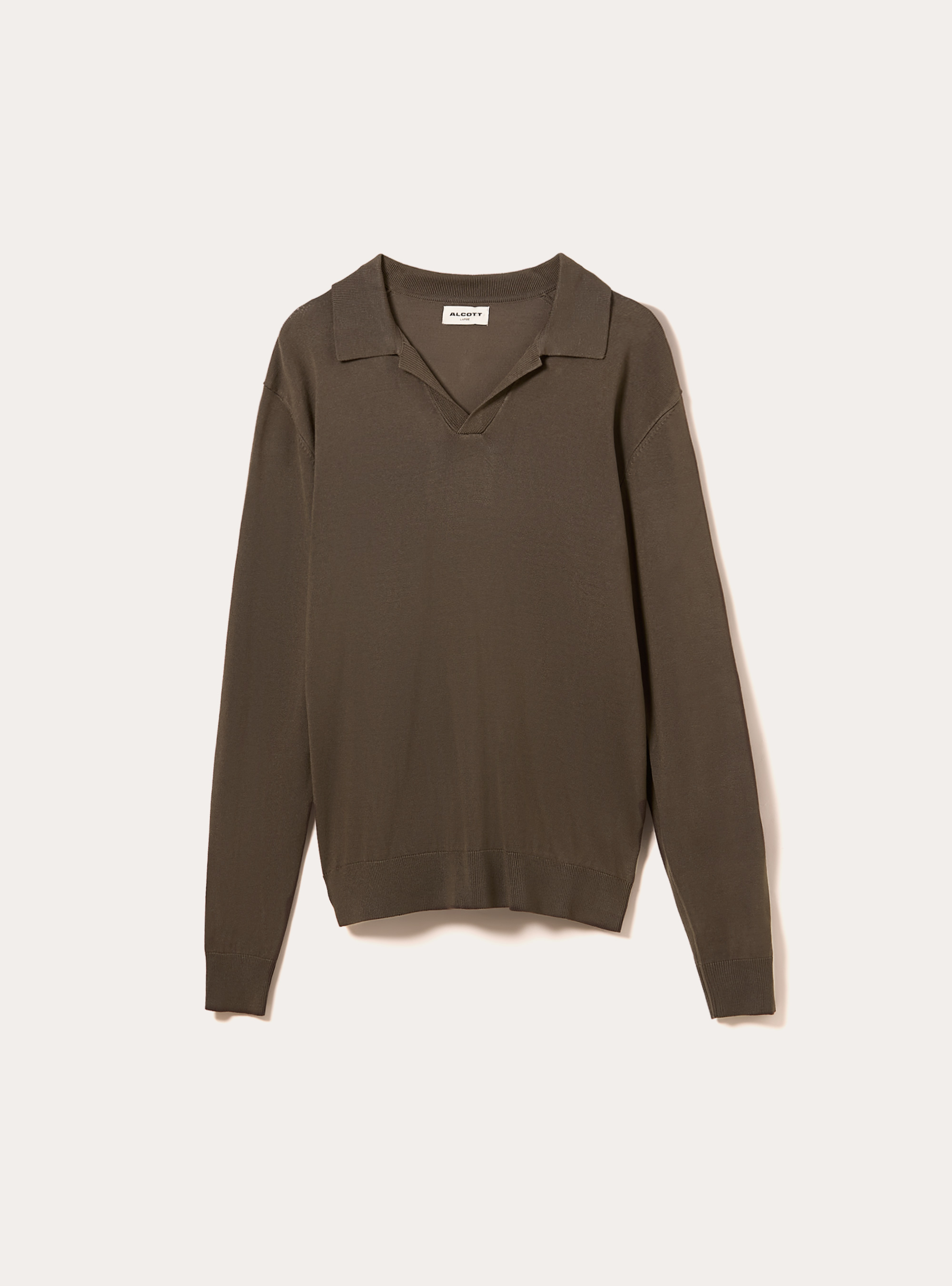 Weiches Strick-Polohemd, TB2 TOBACCO MEDIUM