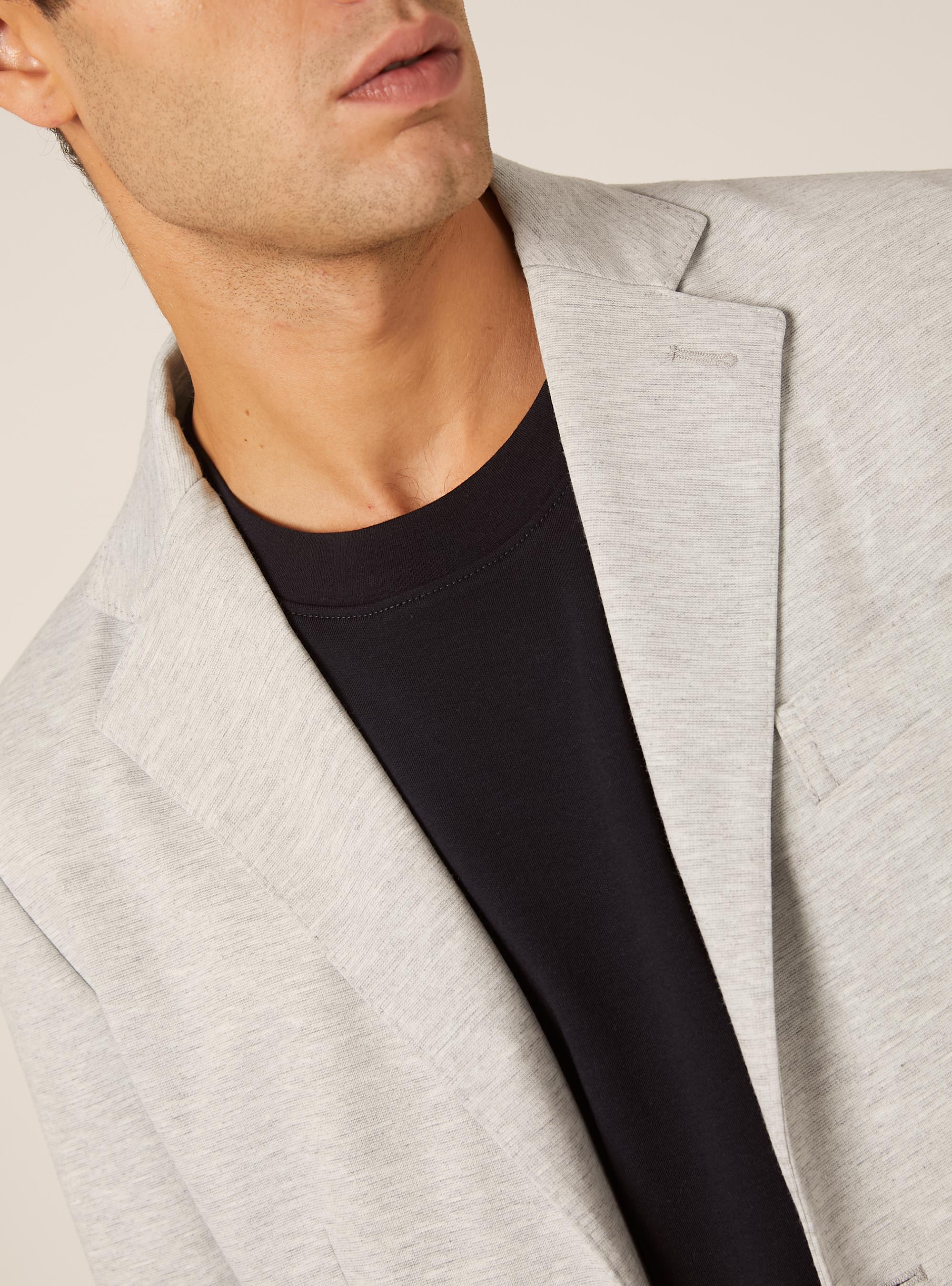 Jersey jacket, MGY3 GREY MEL LIGHT