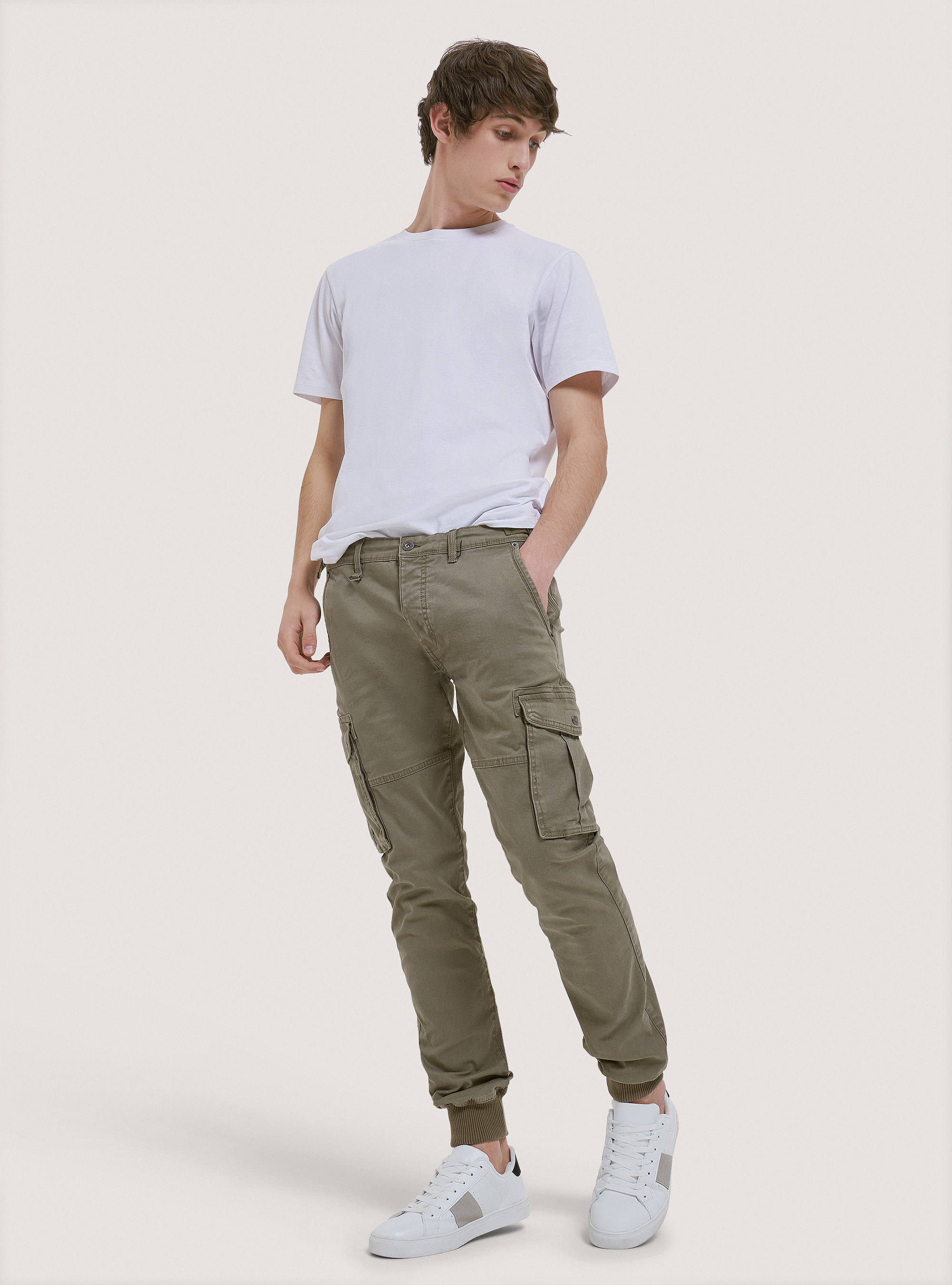 Pantaloni cargo in cotone con elastico | Alcott | Pantaloni Uomo