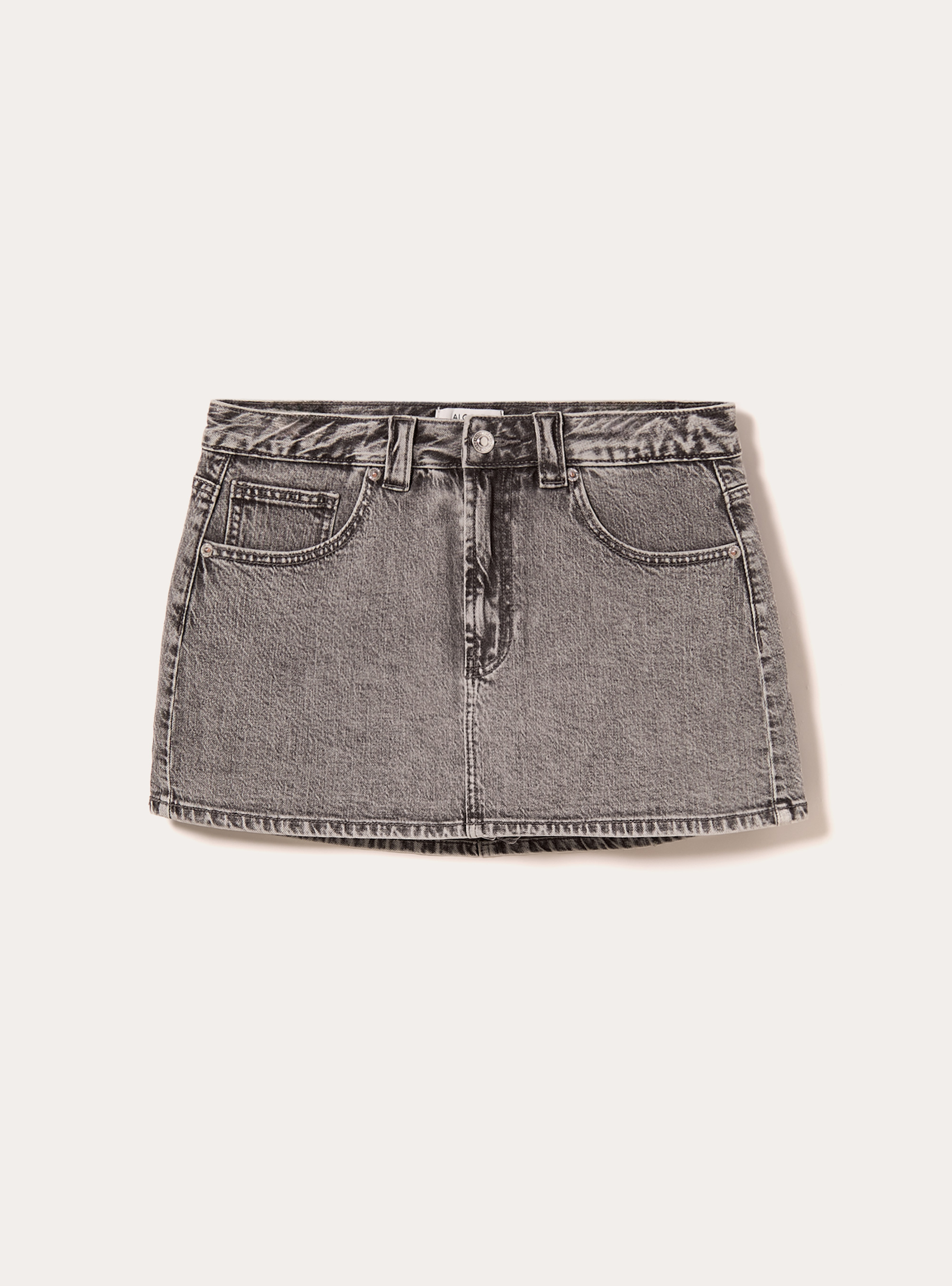 Mini skort in denim, D00G GREY